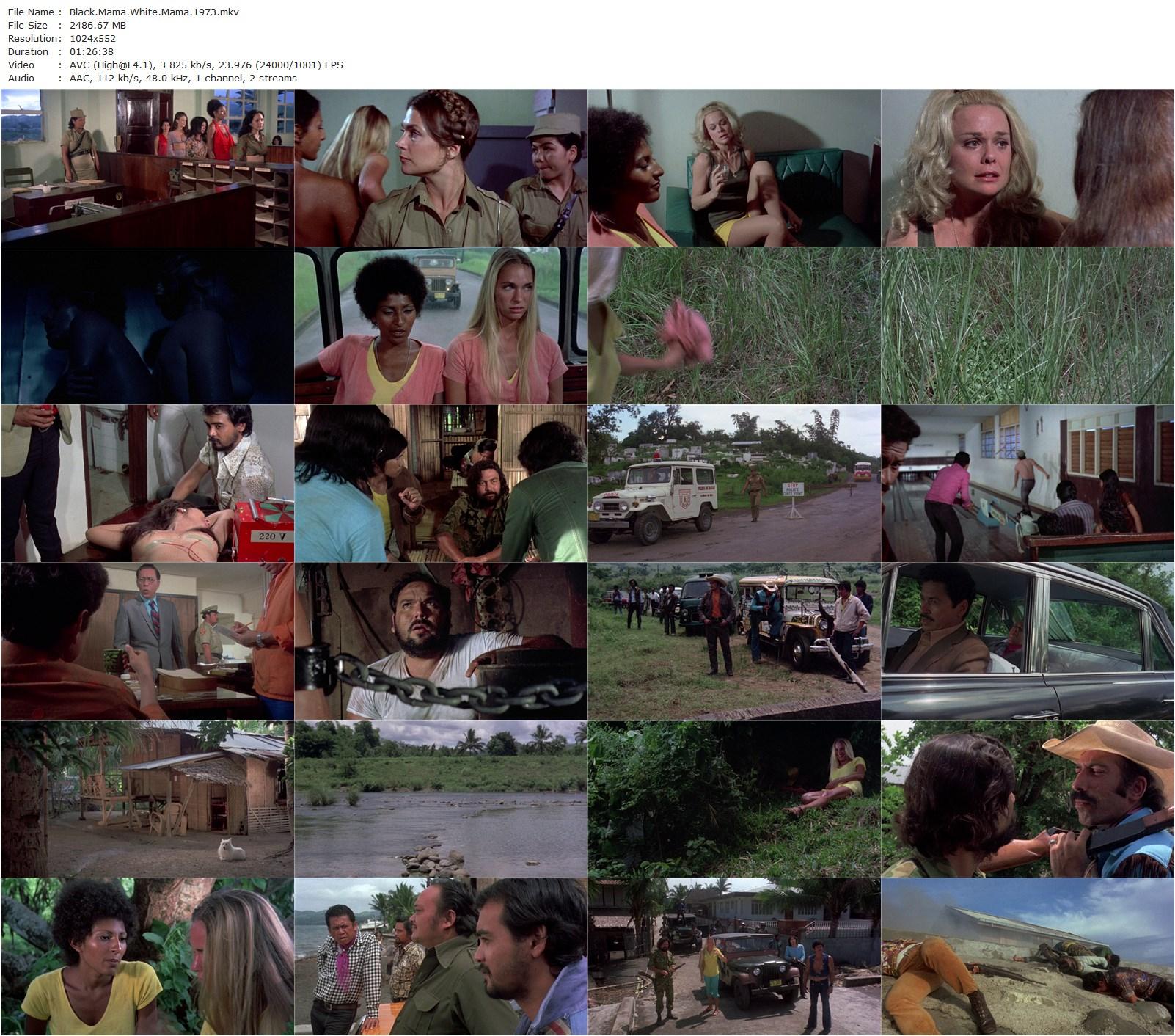 Black Mama White Mama (1973) Eddie Romero, Pam Grier, Margaret Markov, Sid Haig-poster