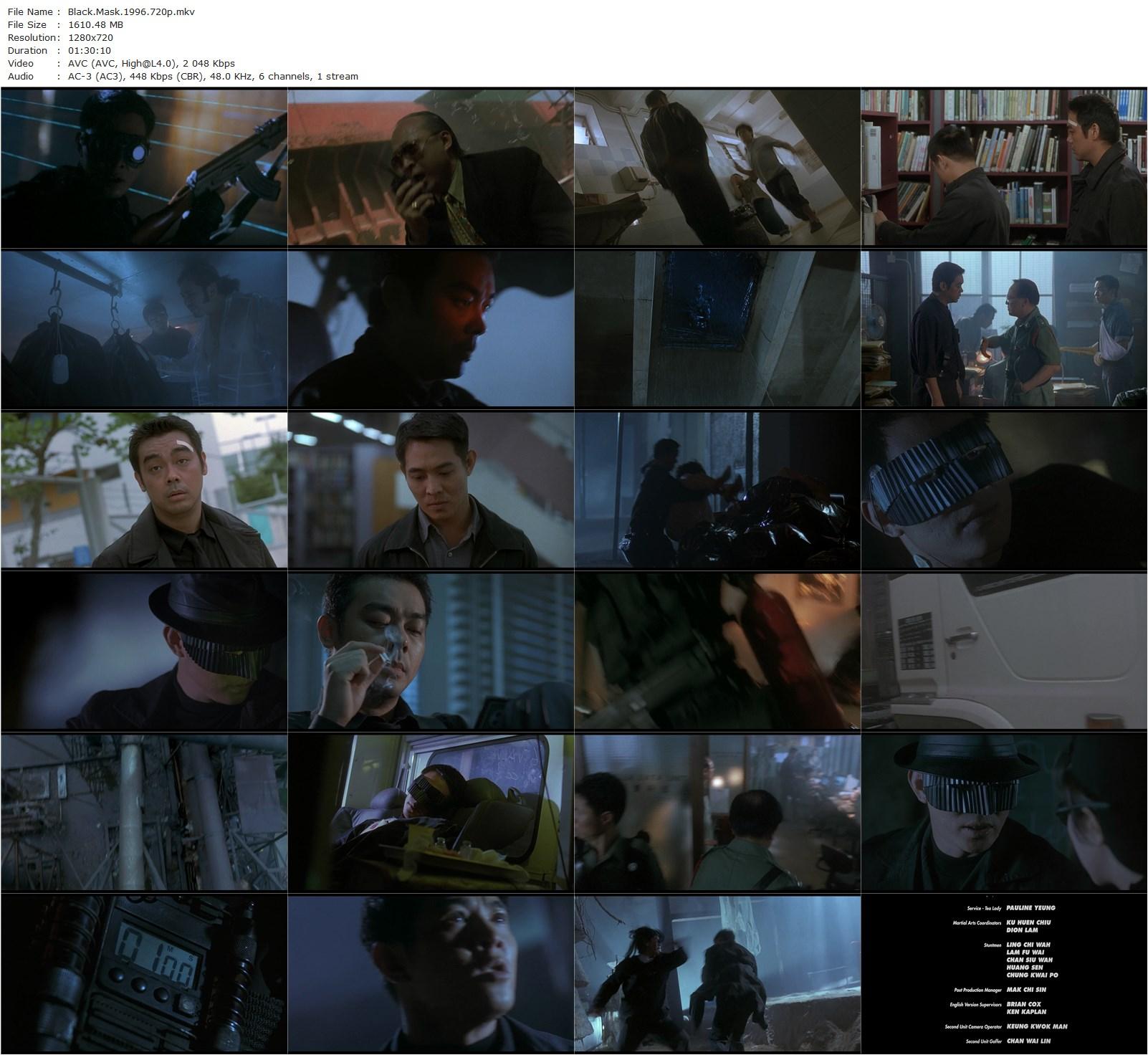 Black Mask (1996) Daniel Lee, Jet Li, Ching Wan Lau, Karen Mok-poster