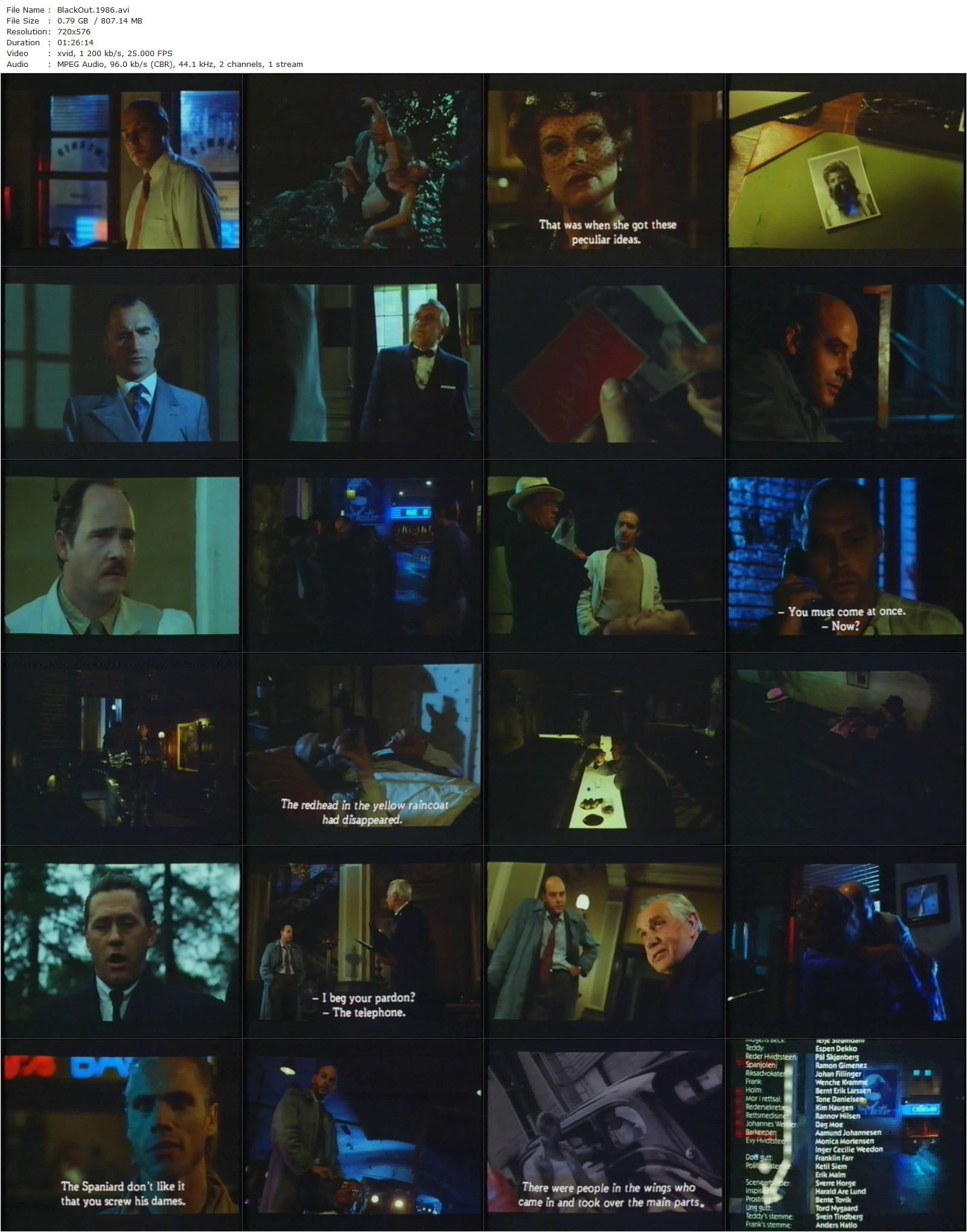 Blackout (1986) Erik Gustavson, Henrik Scheele, Juni Dahr, Elisabeth Sand-poster