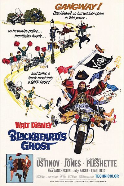 Blackbeard’s Ghost (1968) Robert Stevenson, Peter Ustinov, Dean Jones, Suzanne Pleshette, Comedy, Family, Fantasy