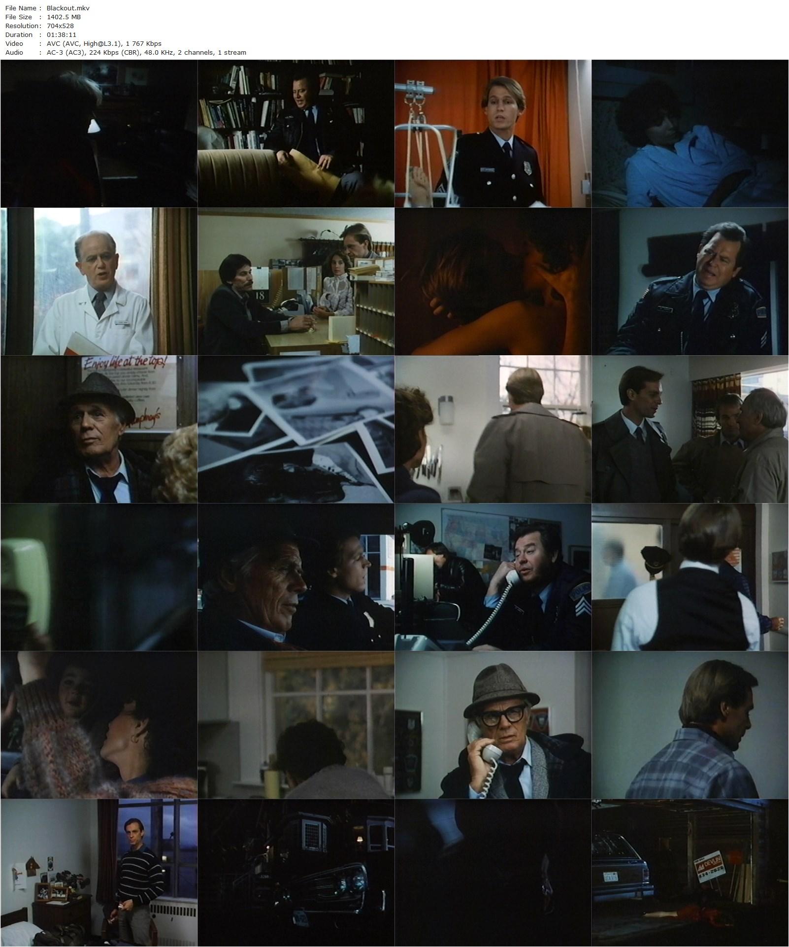 Blackout (1985) Douglas Hickox, Keith Carradine, Kathleen Quinlan, Richard Widmark-poster