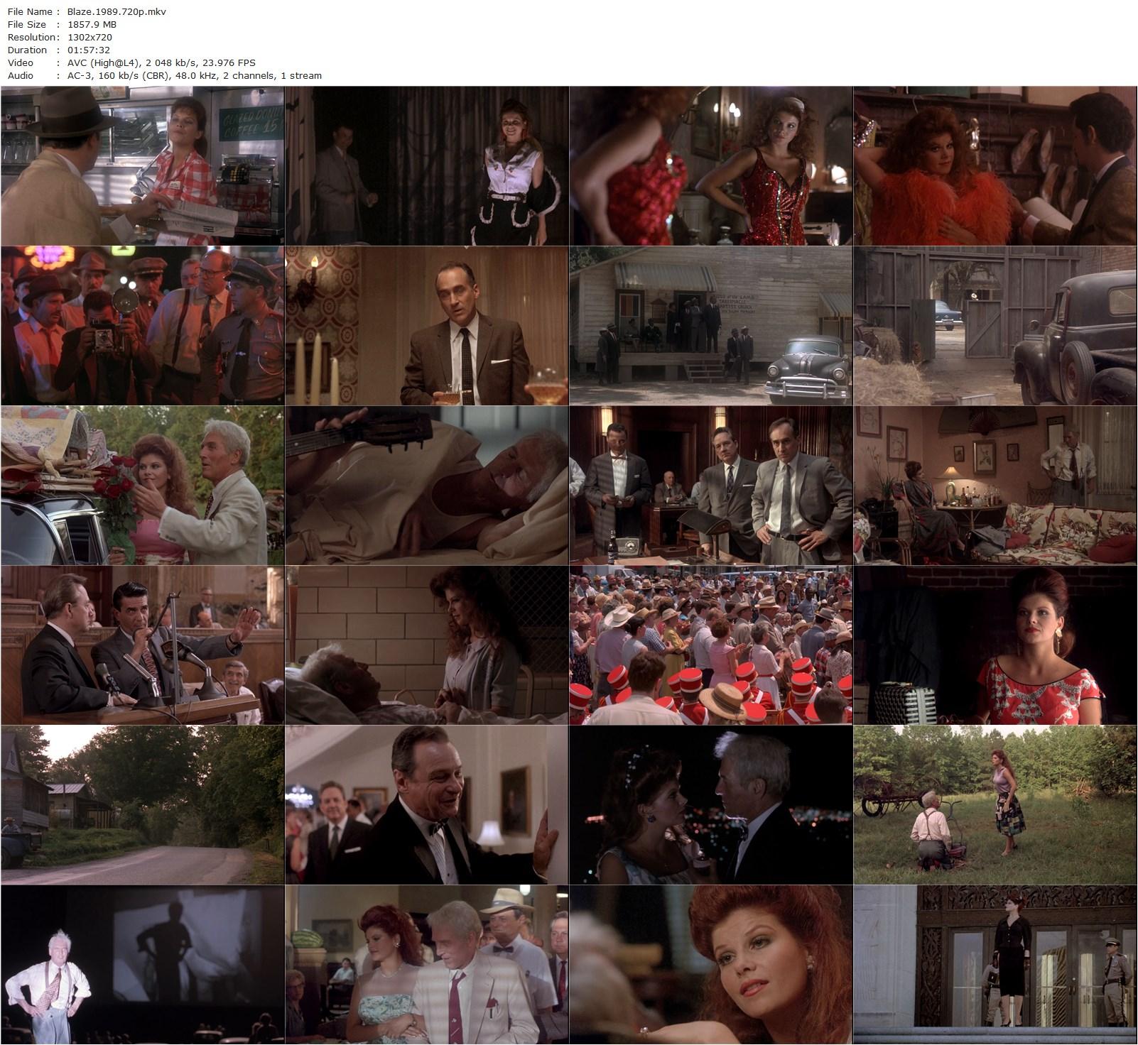 Blaze (1989) Ron Shelton, Paul Newman, Lolita Davidovich, Jerry Hardin-poster