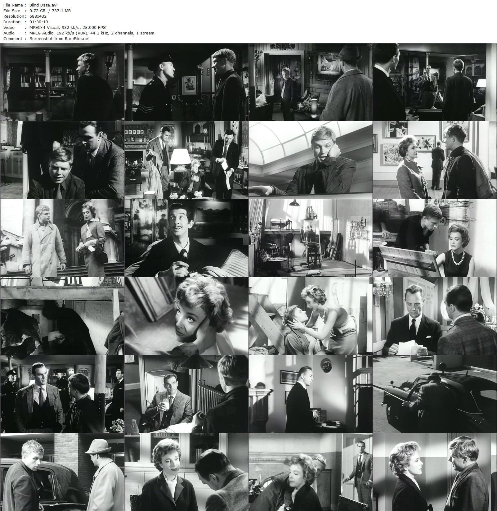 Blind Date / Chance Meeting (1959) Joseph Losey, Hardy Krüger, Stanley Baker, Micheline Presle-poster