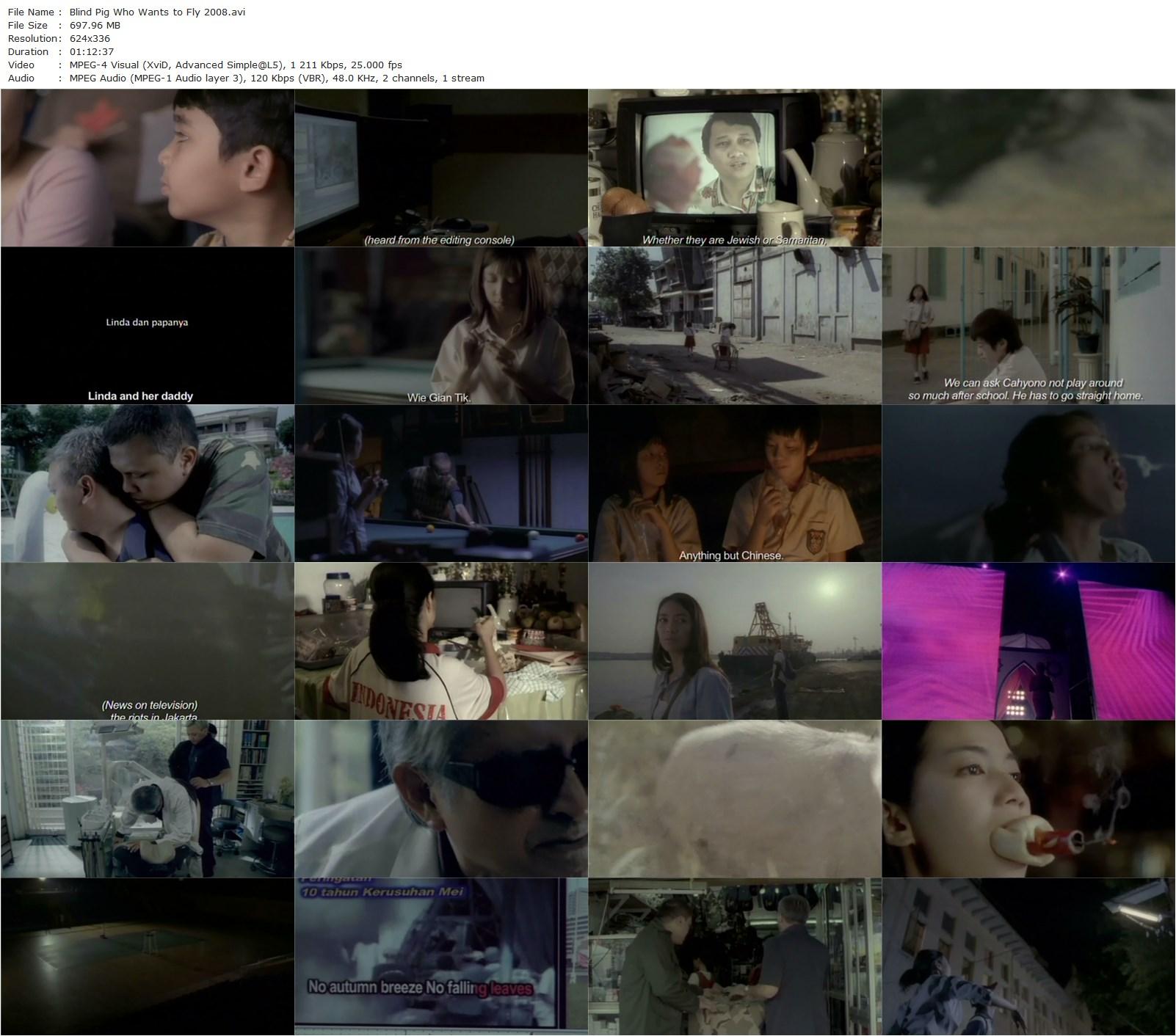 Blind Pig Who Wants to Fly (2008) Edwin, Joko Anwar, Clarine Baharrizki, Ladya Cheryl-poster