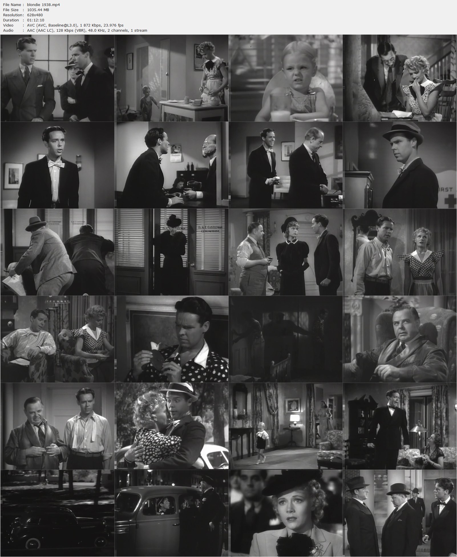 Blondie (1938) Frank R. Strayer, Penny Singleton, Arthur Lake, Larry Simms-poster