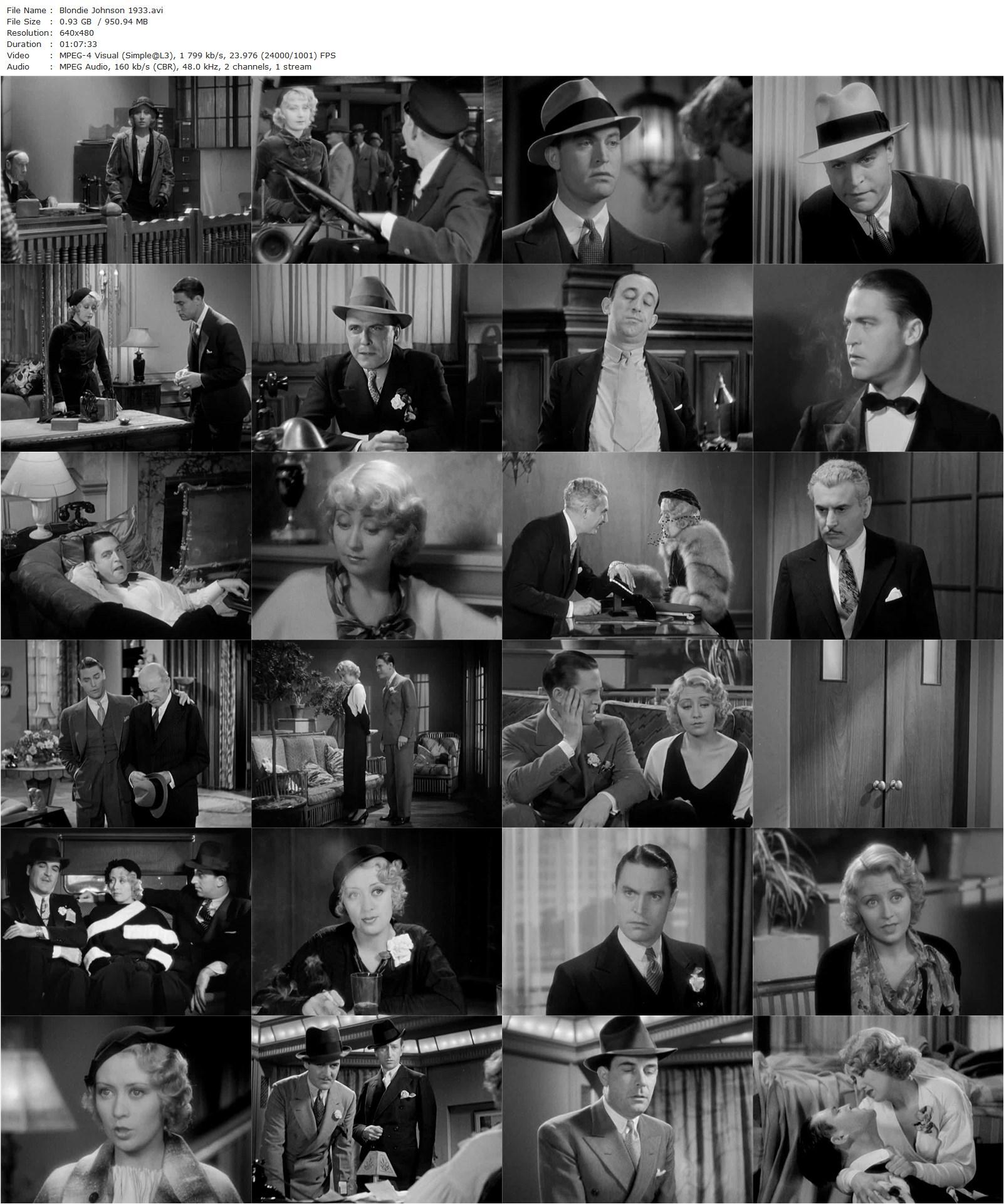 Blondie Johnson (1933) Ray Enright, Lucien Hubbard, Joan Blondell, Chester Morris, Allen Jenkins-poster