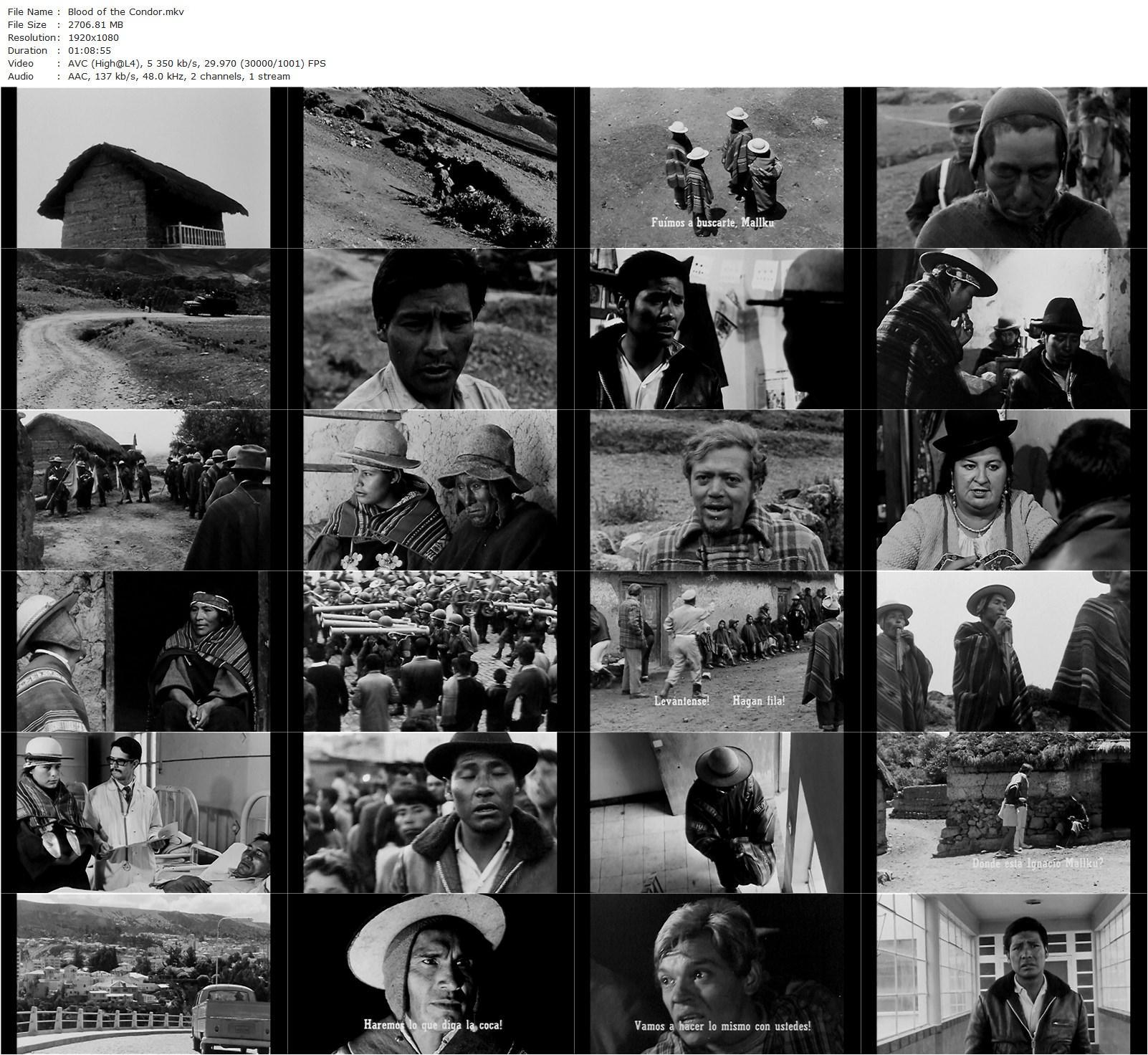 Blood of the Condor / Yawar Mallku (1969)-poster