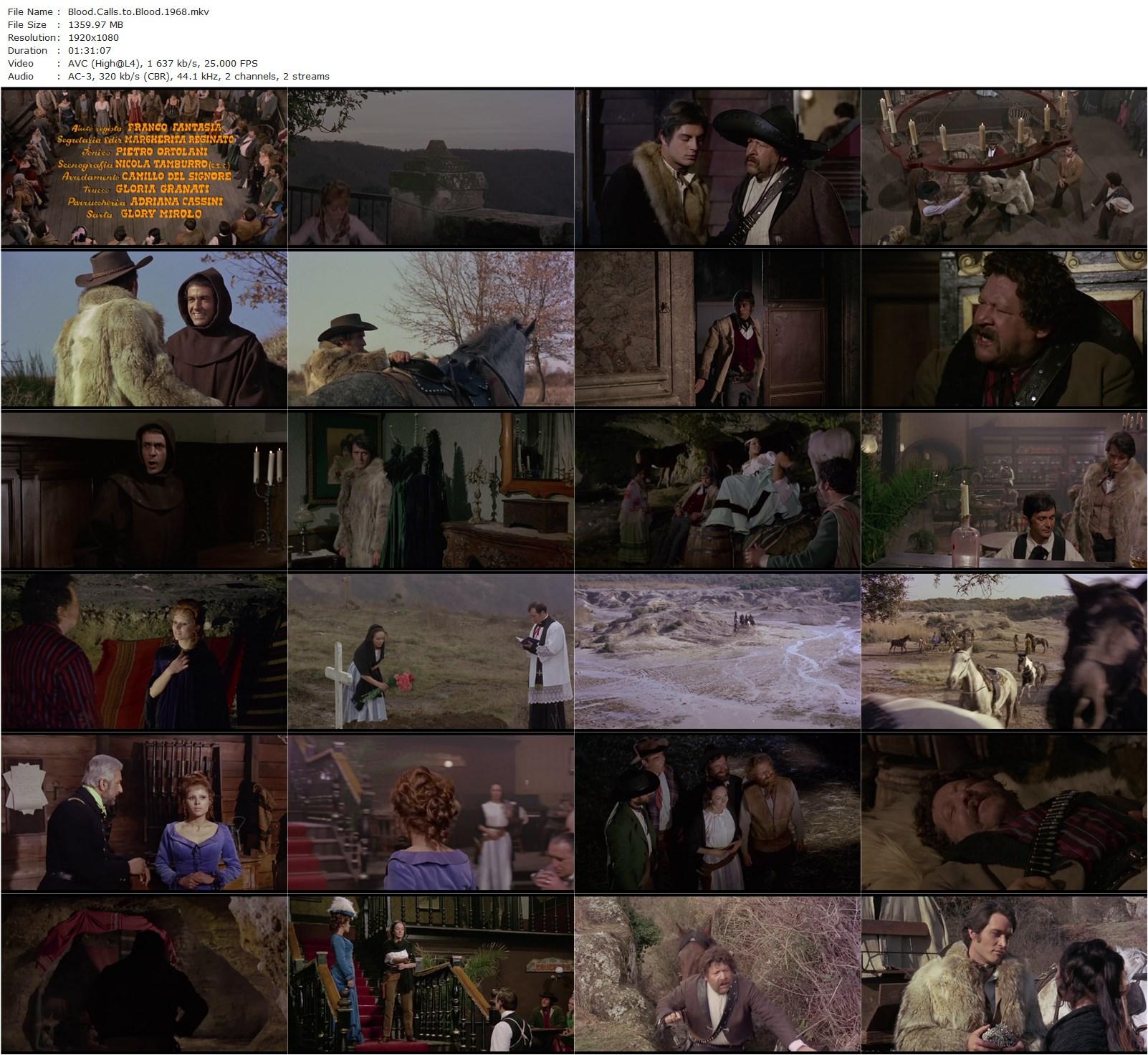 Blood Calls to Blood AKA Sangue chiama sangue (1968) Luigi Capuano, Fernando Sancho, Stephen Forsyth, Germán Cobos-poster