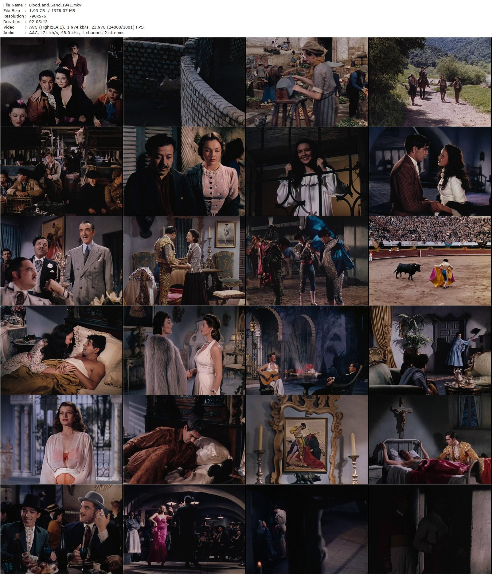 Blood and Sand (1941) Rouben Mamoulian, Tyrone Power, Linda Darnell, Rita Hayworth-poster