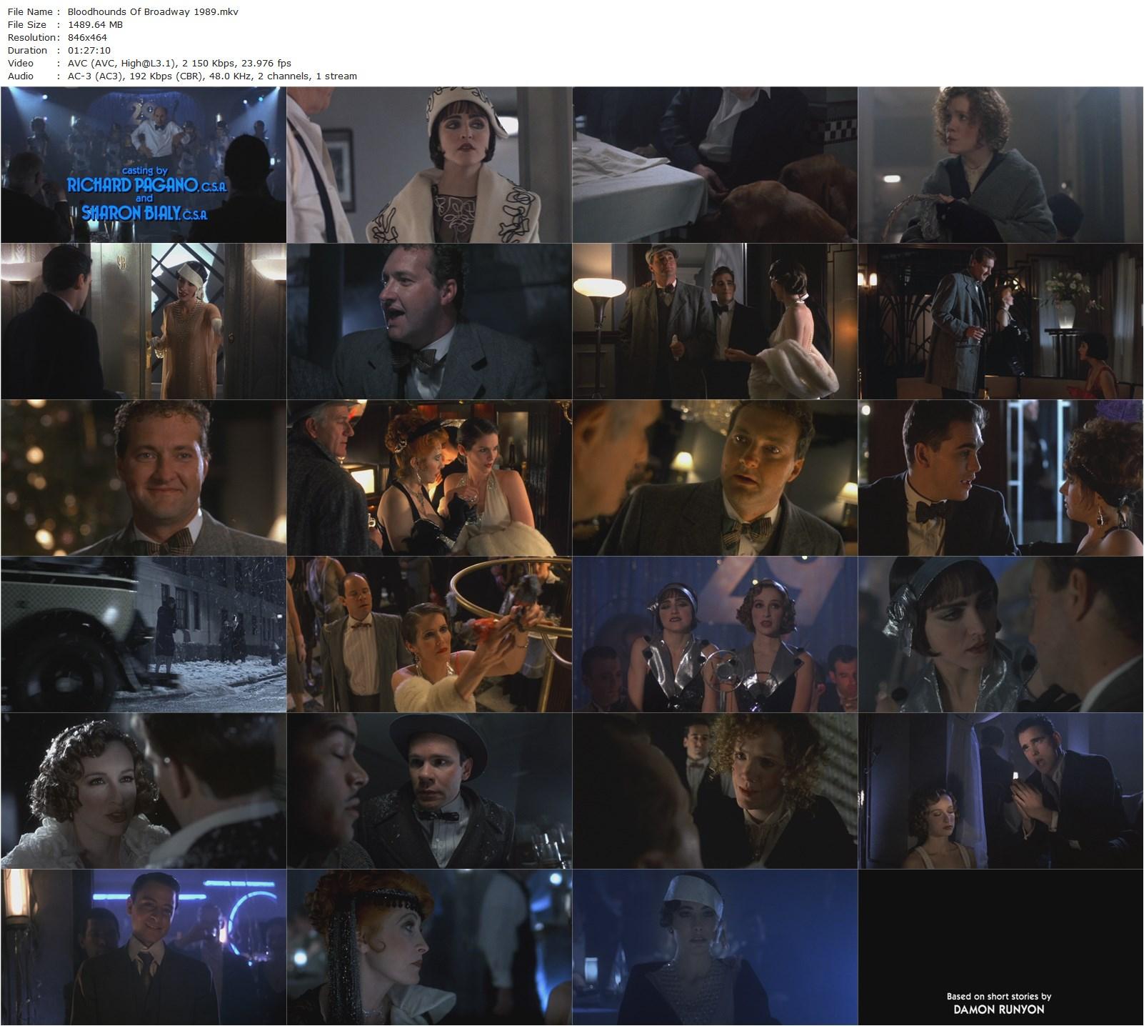 Bloodhounds of Broadway (1989) Howard Brookner, Josef Sommer, Madonna, Tony Azito-poster