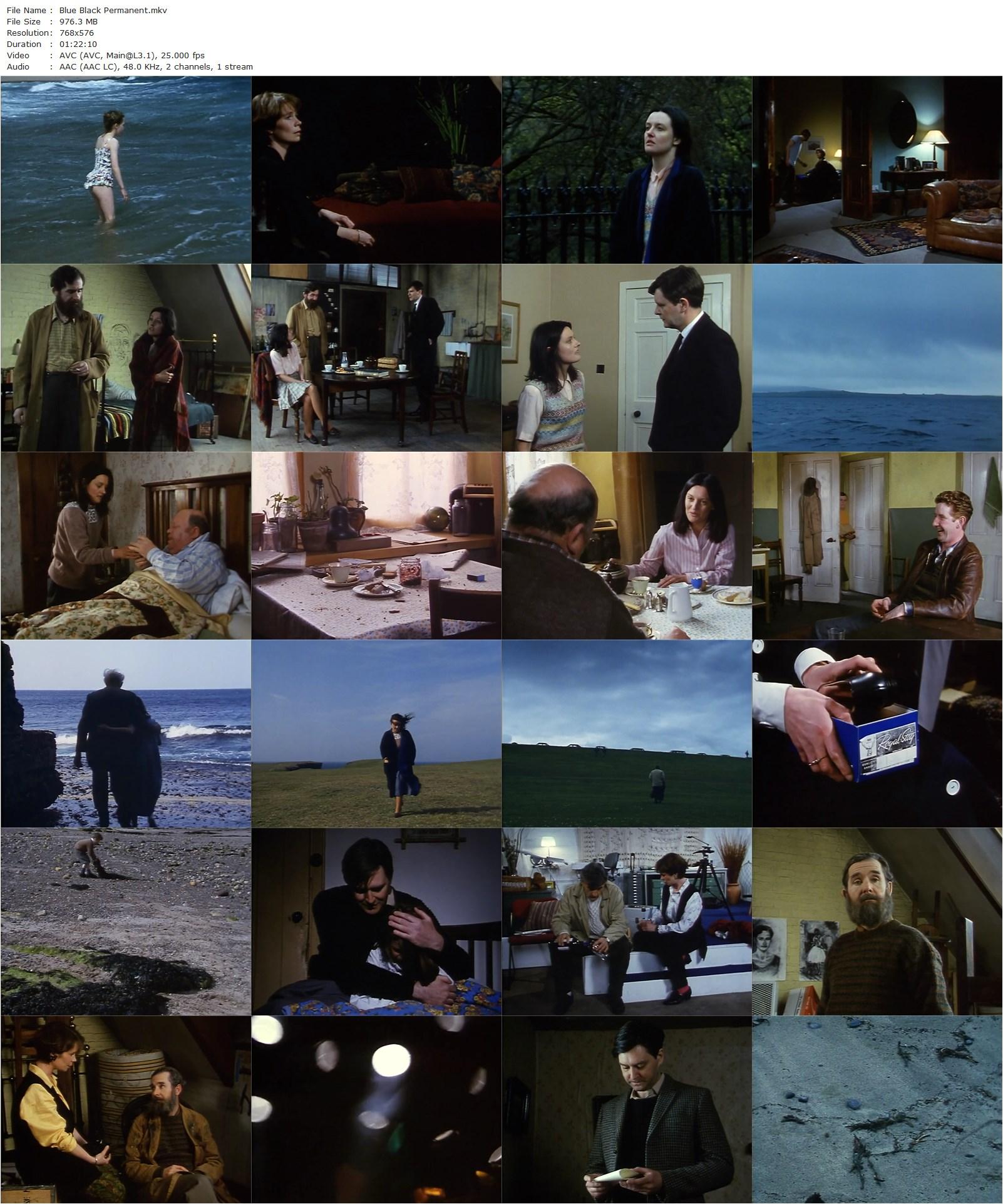 Blue Black Permanent (1992) Margaret Tait, Celia Imrie, Jack Shepherd, Gerda Stevenson-poster