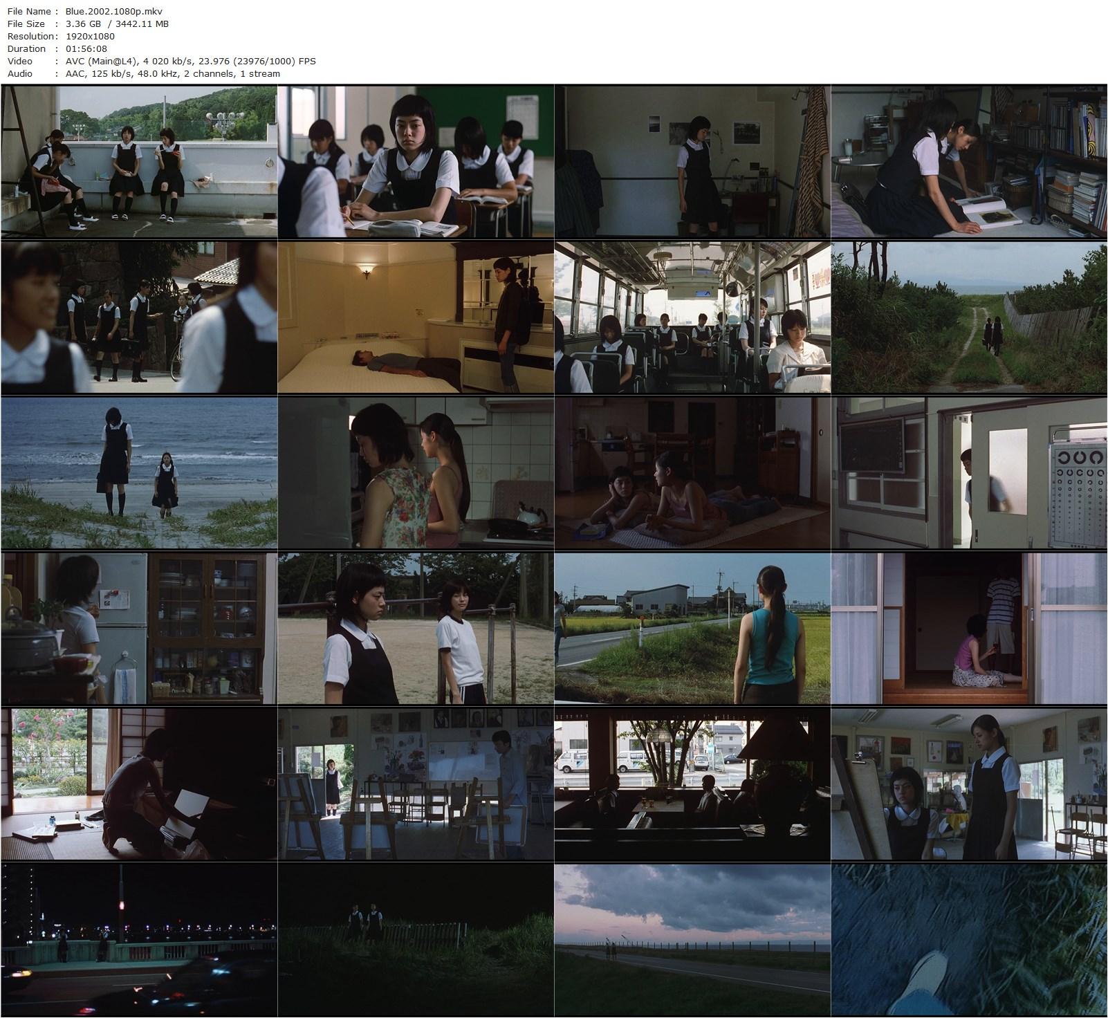 Blue (2002) Hiroshi Ando, Mikako Ichikawa, Manami Konishi, Asami Imajuku-poster