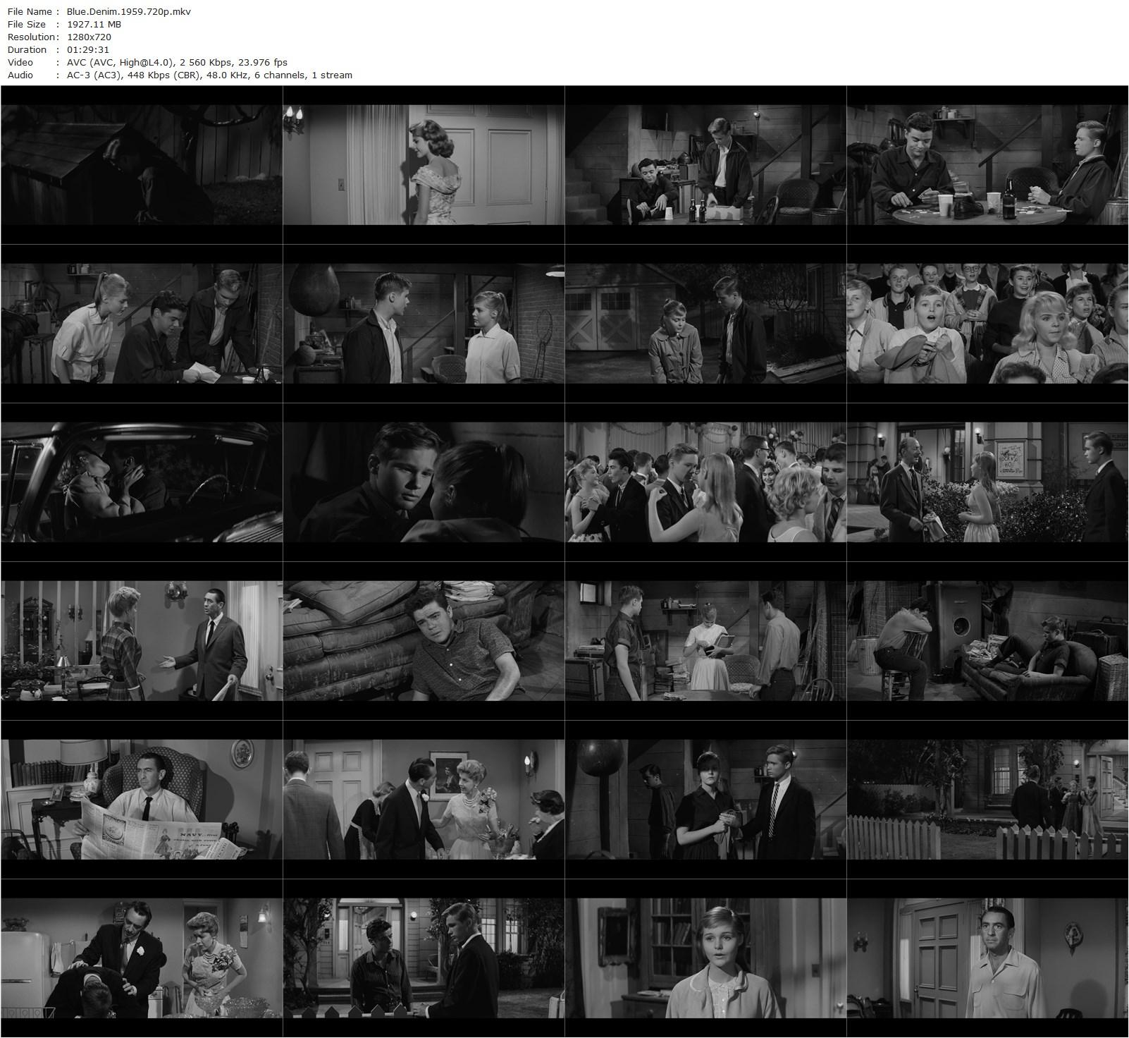 Blue Denim (1959) Philip Dunne, Carol Lynley, Brandon De Wilde, Macdonald Carey-poster