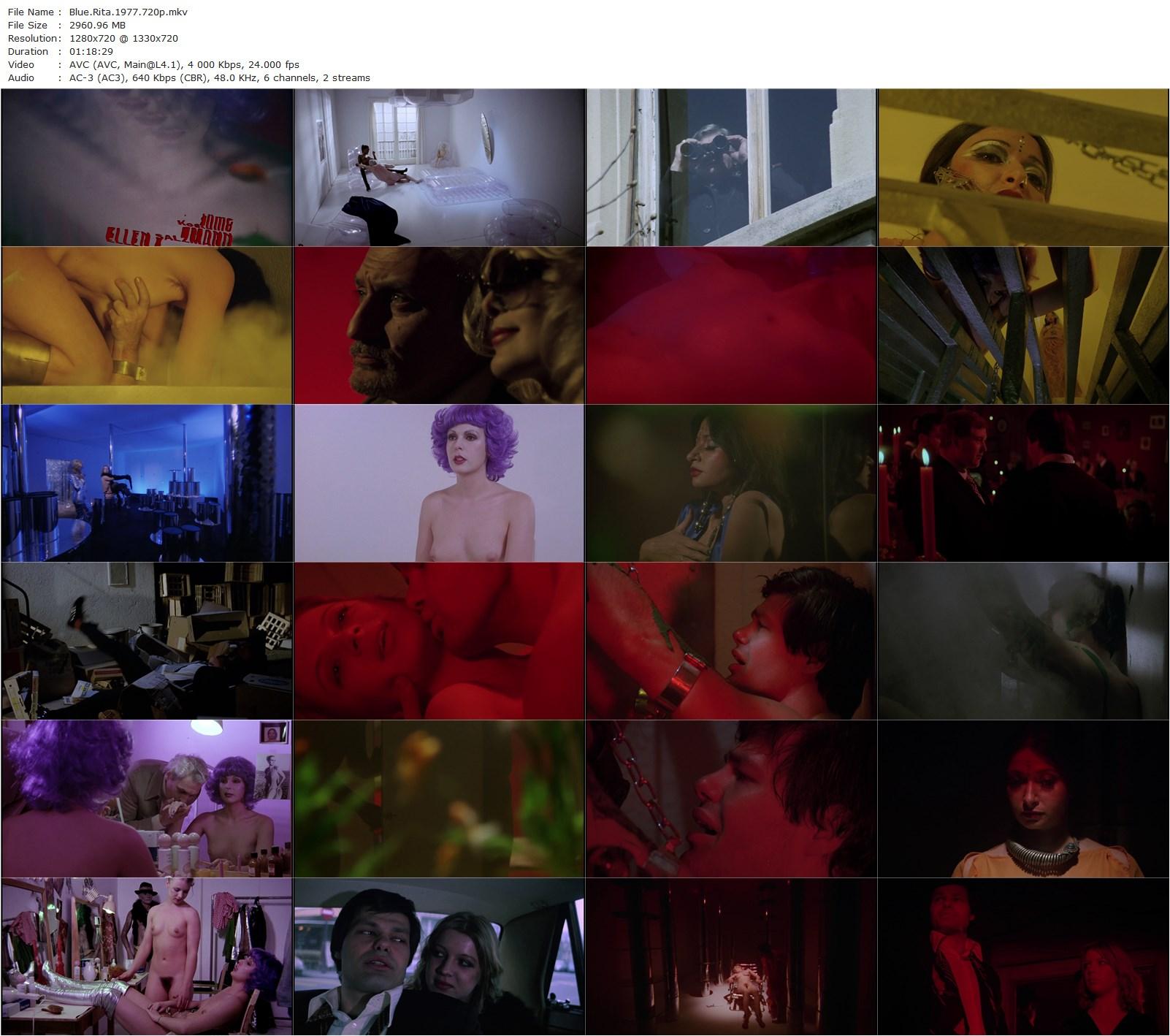 Blue Rita (1977) Jesús Franco, Martine Fléty, Sarah Strasberg, Dagmar Bürger-poster