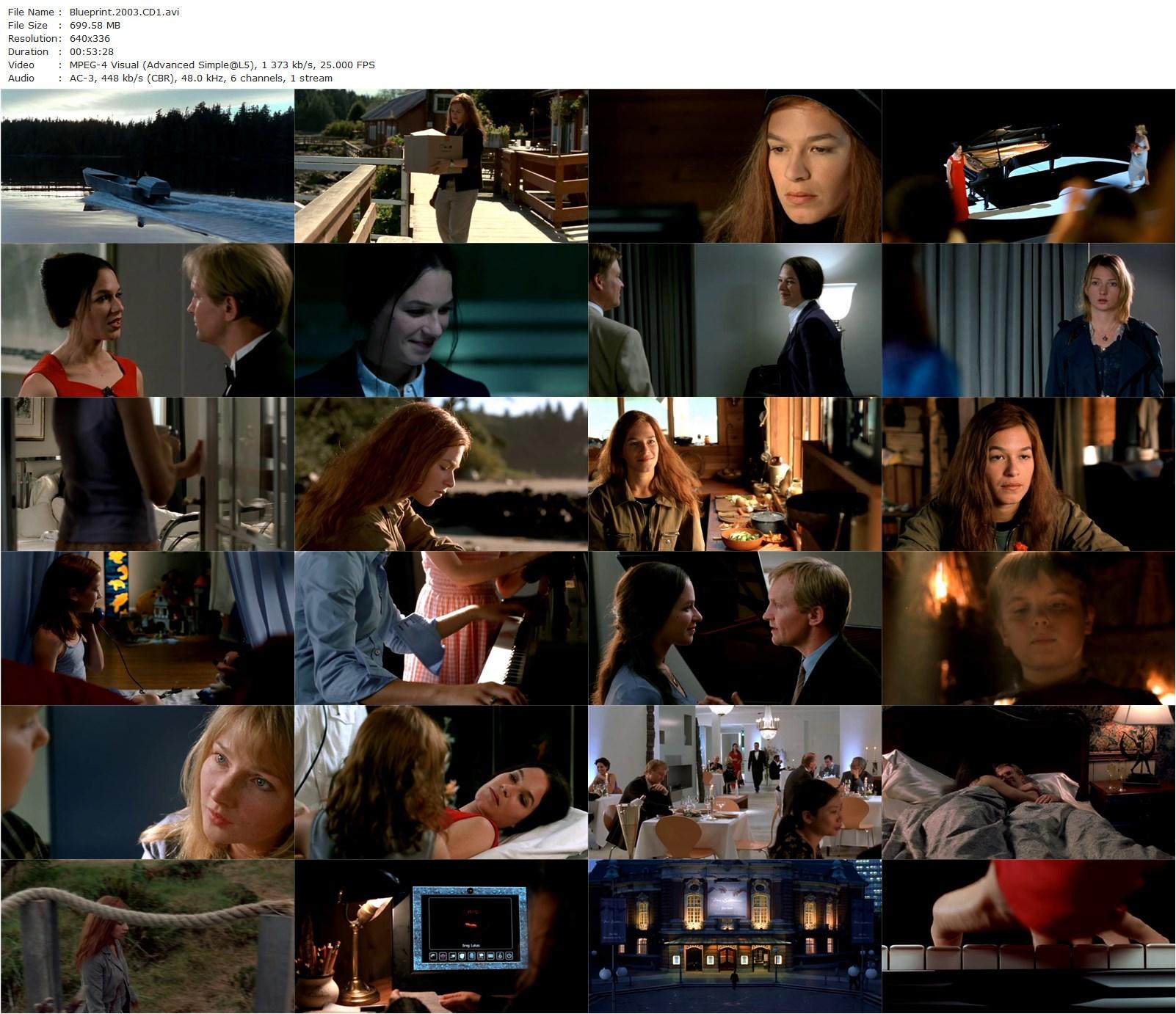 Blueprint (2003) Rolf Schübel, Franka Potente, Hilmir Snær Guðnason, Ulrich Thomsen-poster