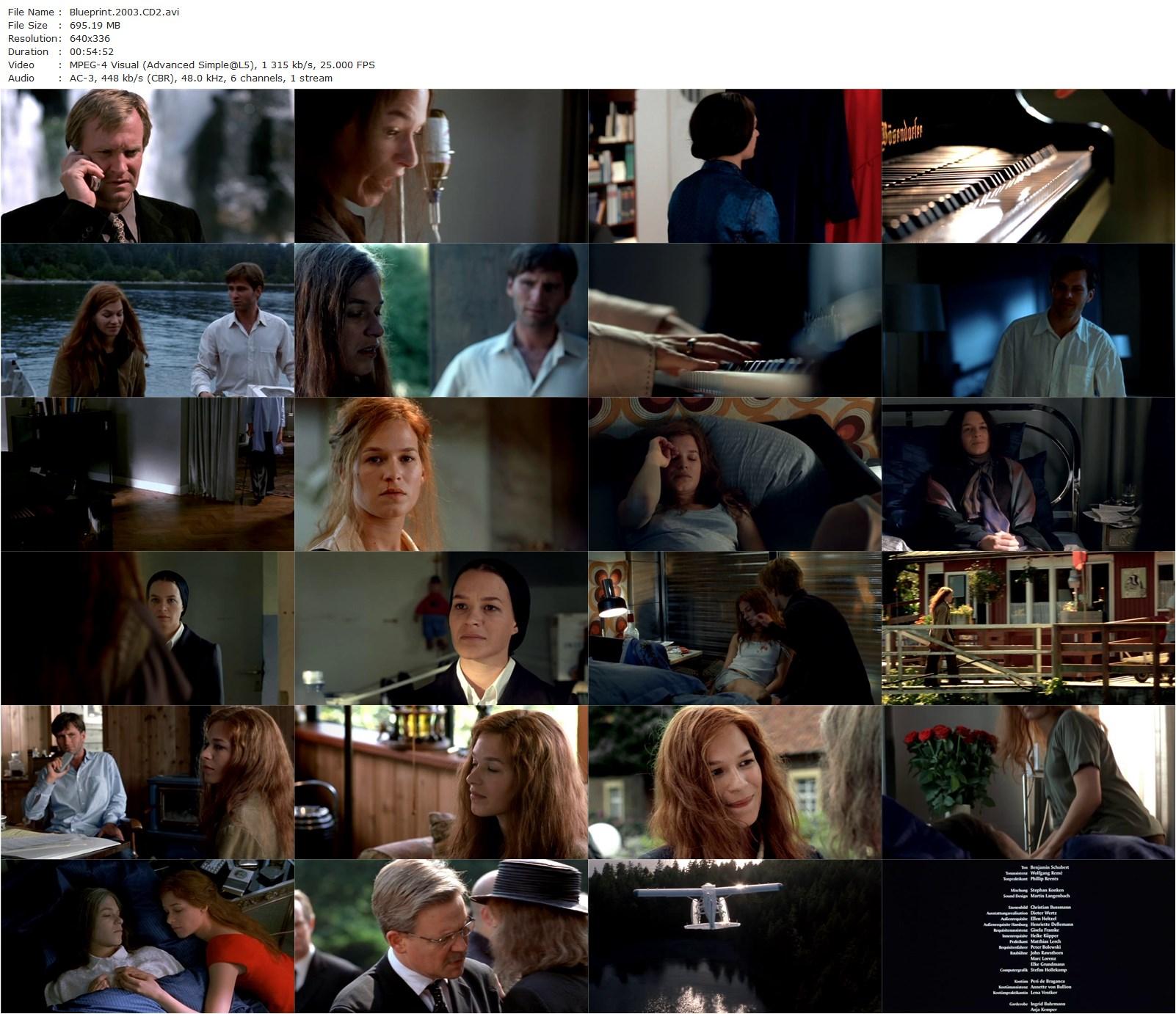 Blueprint (2003) Rolf Schübel, Franka Potente, Hilmir Snær Guðnason, Ulrich Thomsen-poster