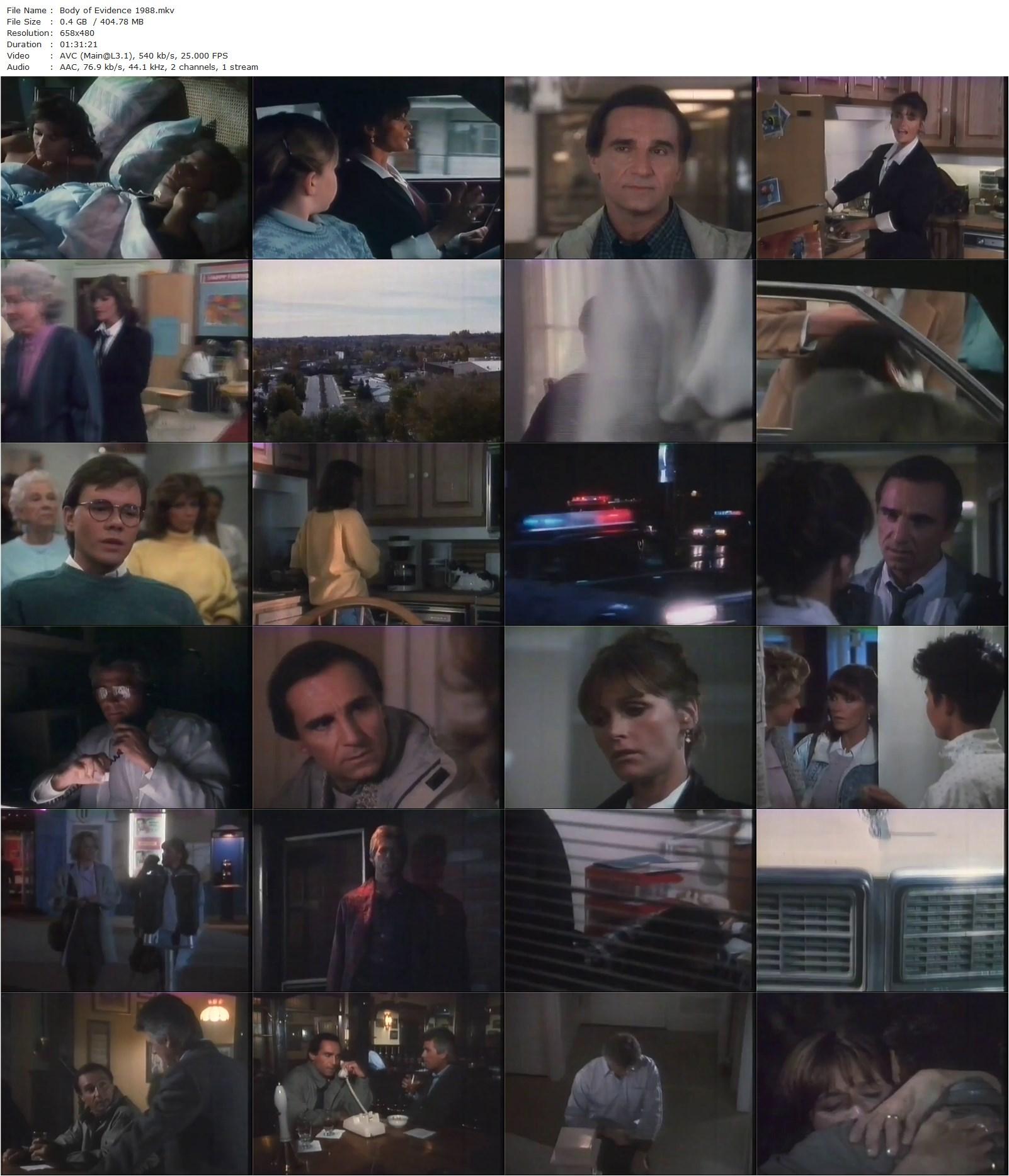 Body of Evidence (1988) Roy Campanella II, Margot Kidder, Barry Bostwick, Caroline Kava-poster