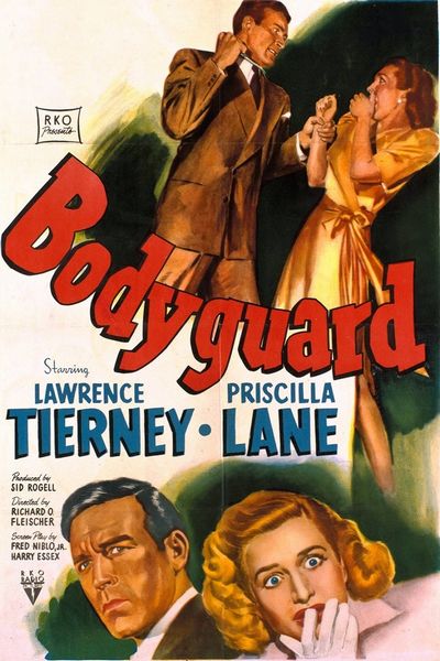 Bodyguard (1948) Richard Fleischer, Lawrence Tierney, Priscilla Lane, Phillip Reed, Crime, Drama, Film-Noir