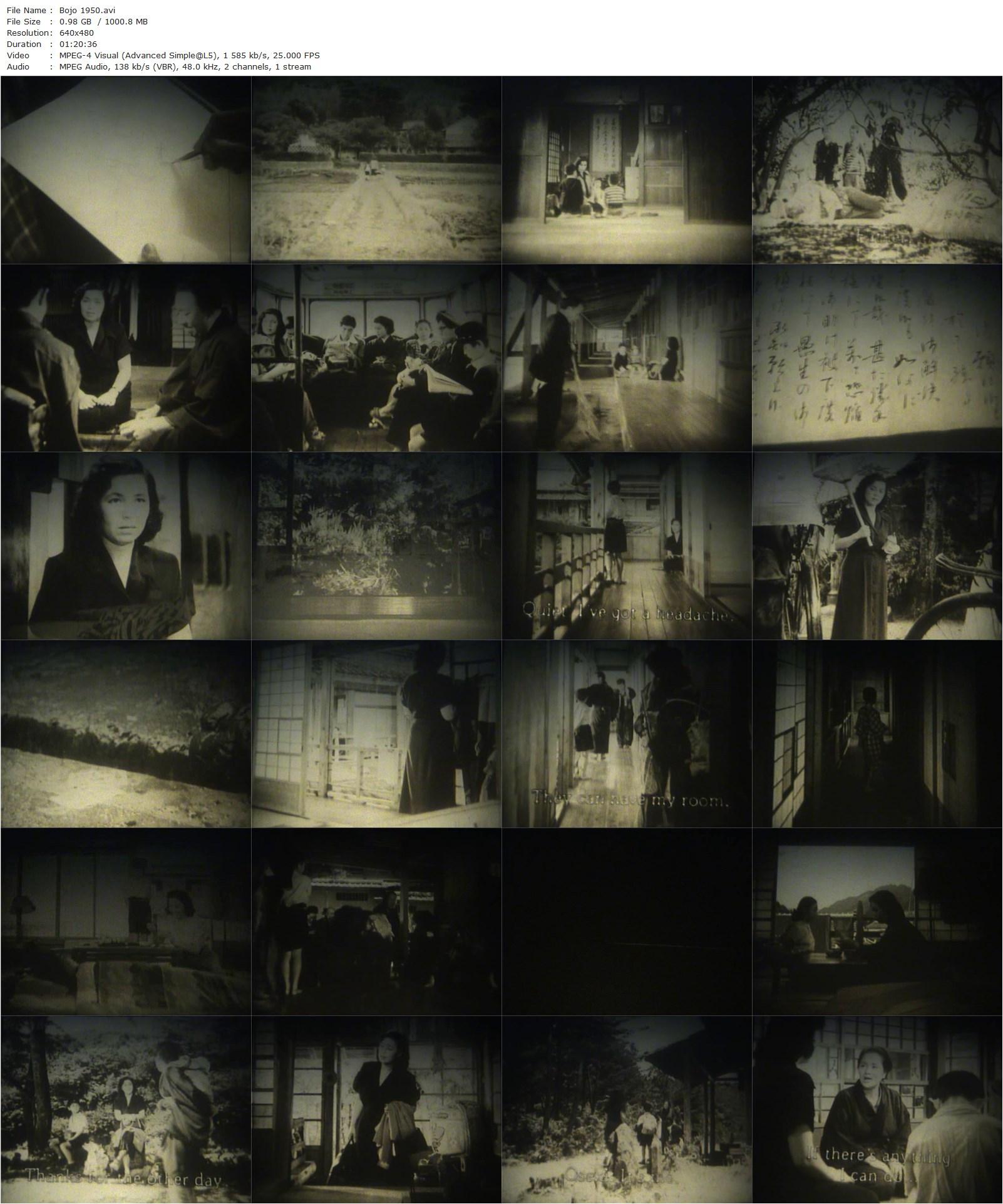 A Mother’s Love / Bojô (1950) Hiroshi Shimizu, Nijiko Kiyokawa, Musei Tokugawa, Yatarô Kurokawa-poster