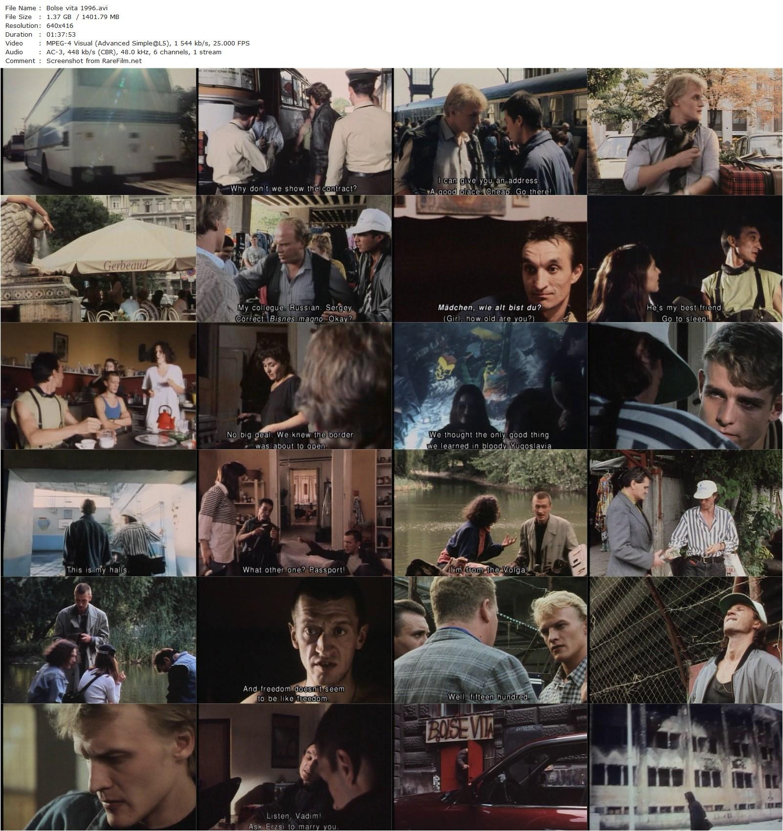 Bolse vita (1996) Ibolya Fekete, Yuri Fomichev, Igor Chernevich, Aleksey Serebryakov-poster