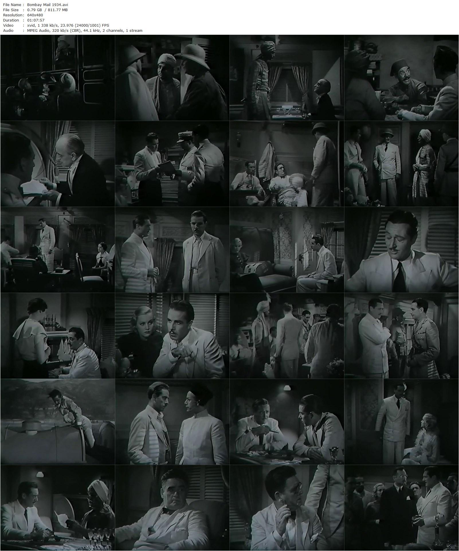 Bombay Mail (1934) Edwin L. Marin, Edmund Lowe, Shirley Grey, Onslow Stevens-poster