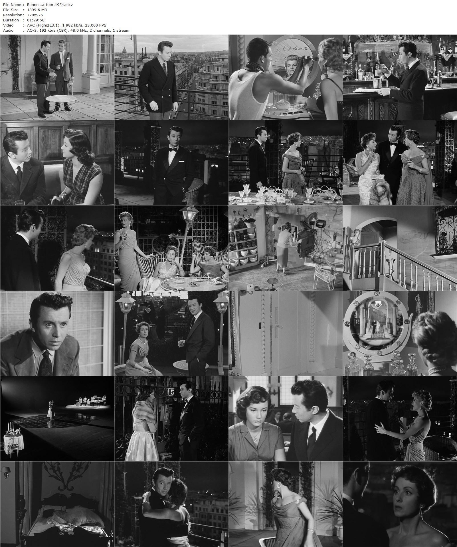 Bonnes à tuer / One Step to Eternity (1954) Henri Decoin, Danielle Darrieux, Michel Auclair, Corinne Calvet-poster