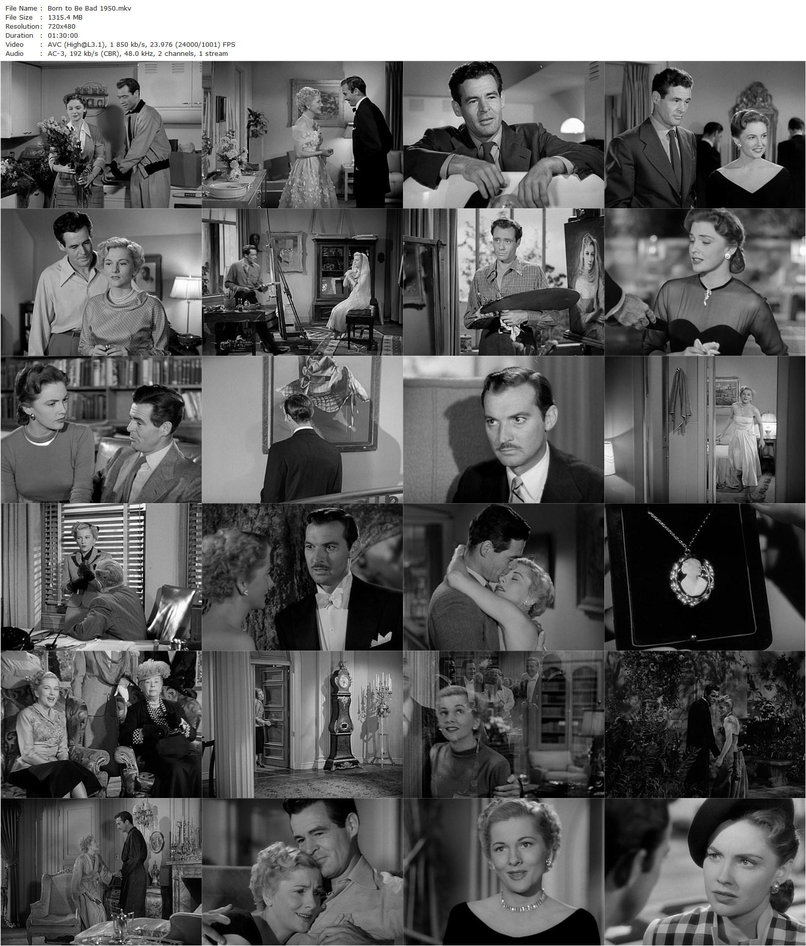 Born to Be Bad [+Extra] (1950) Nicholas Ray, Mel Ferrer, Joan Fontaine, Robert Ryan-poster