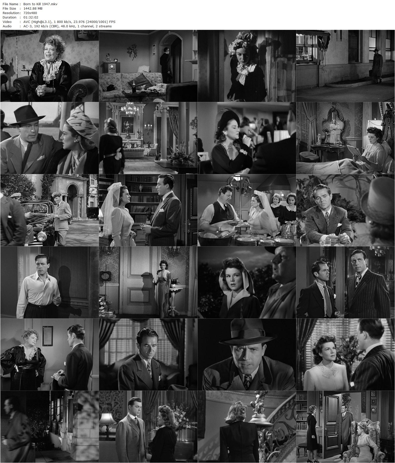 Born to Kill (1947) Robert Wise, Claire Trevor, Lawrence Tierney, Walter Slezak-poster