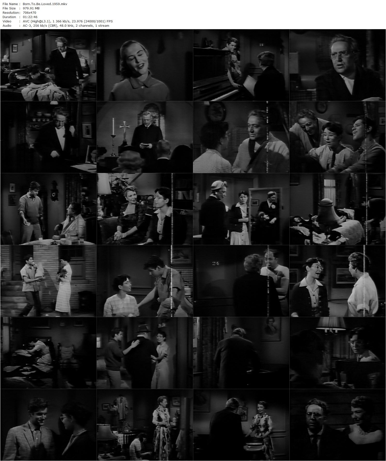 Born to Be Loved (1959) Hugo Haas, Carol Morris, Barbara Jo Allen-poster