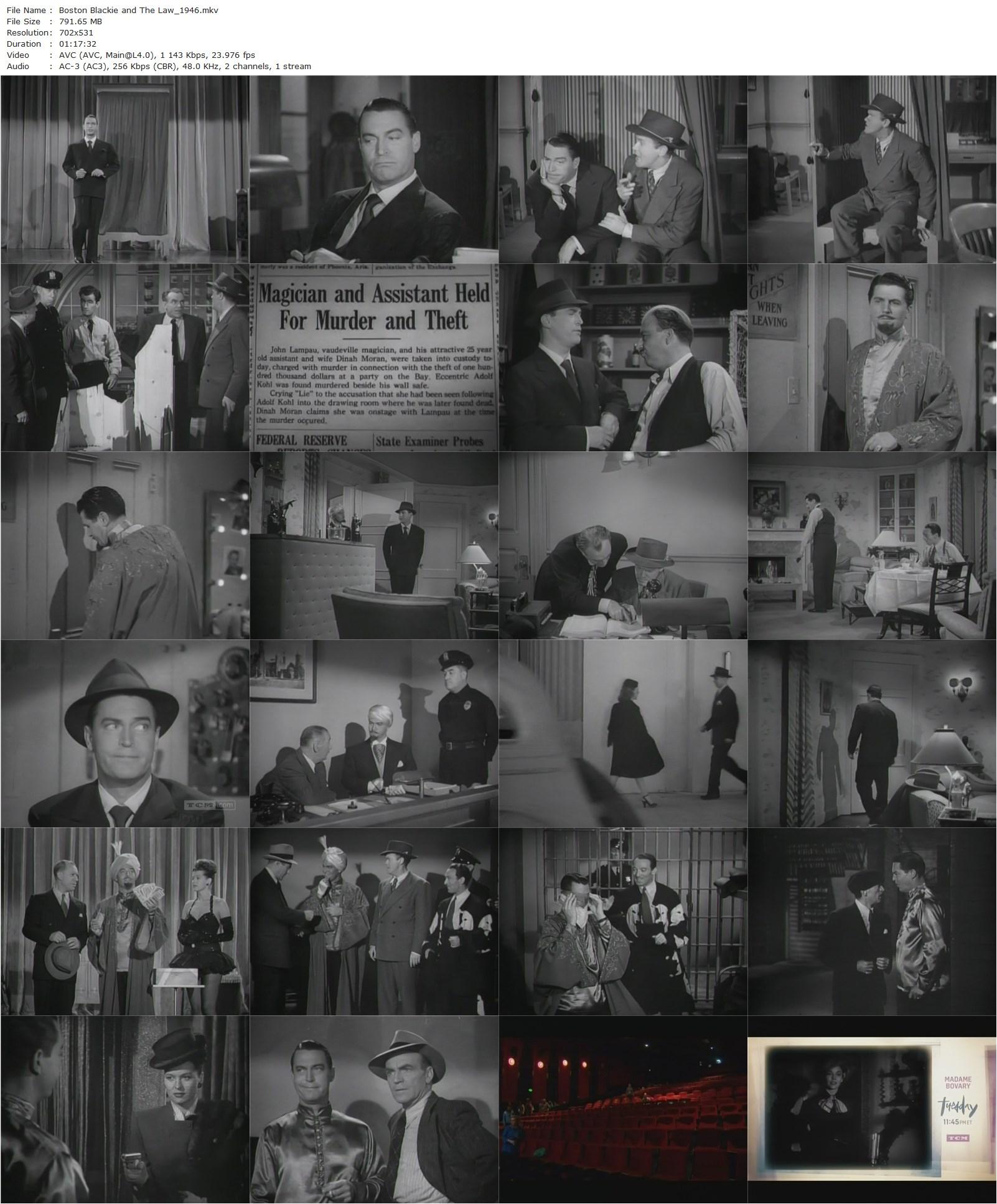 Boston Blackie and the Law (1946) D. Ross Lederman, Chester Morris, Trudy Marshall, Constance Dowling-poster