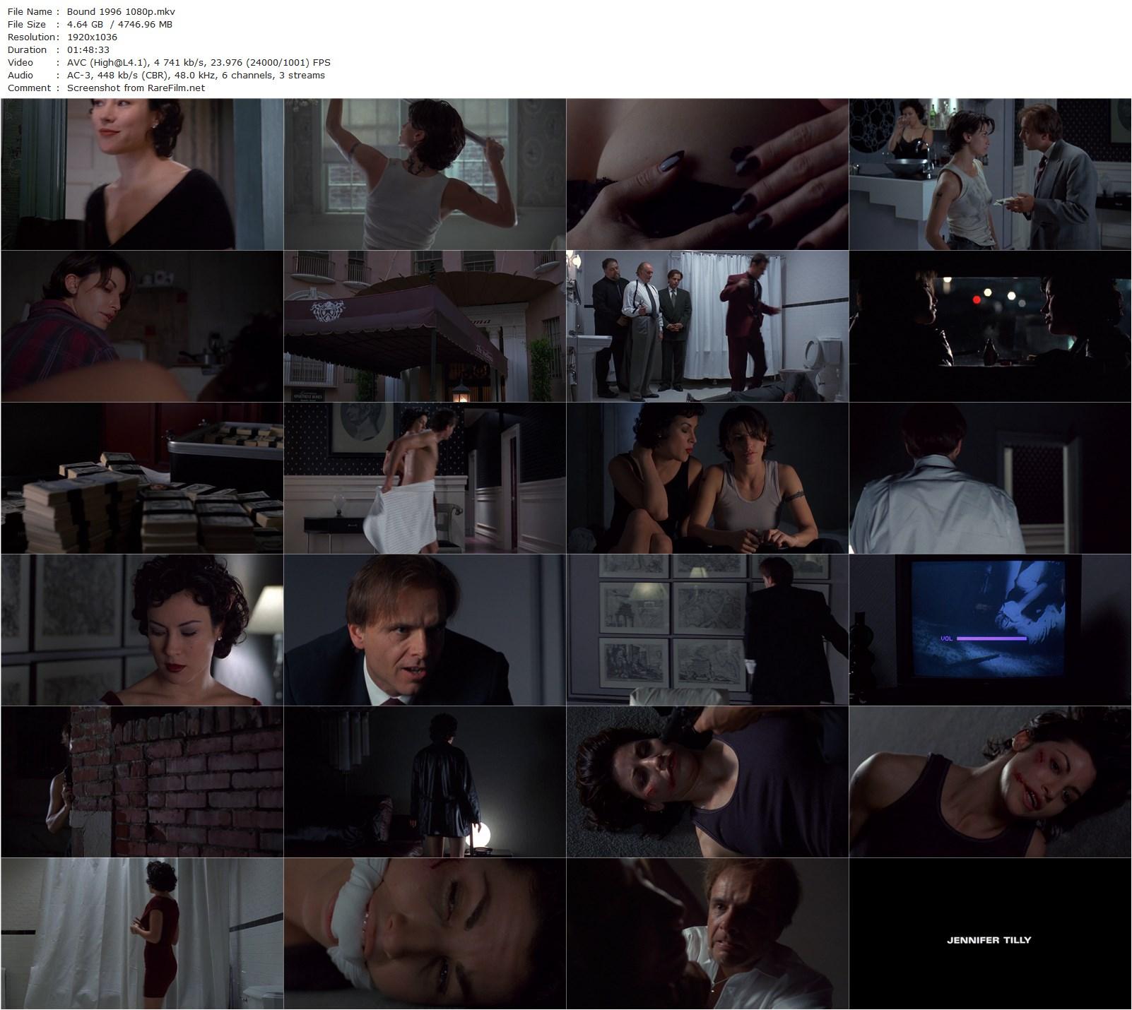 Bound (1996) Lana Wachowski, Lilly Wachowski, Jennifer Tilly, Gina Gershon, Joe Pantoliano-poster