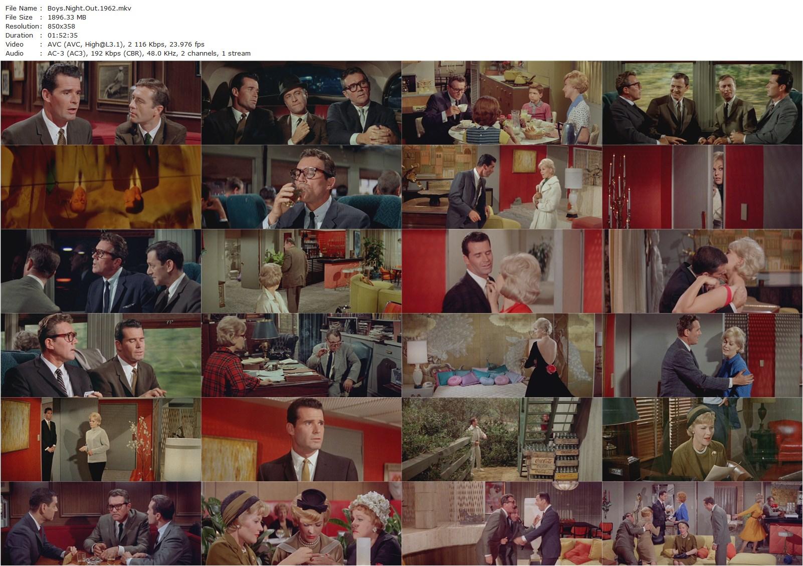 Boys’ Night Out (1962) Michael Gordon, Kim Novak, James Garner, Tony Randall-poster