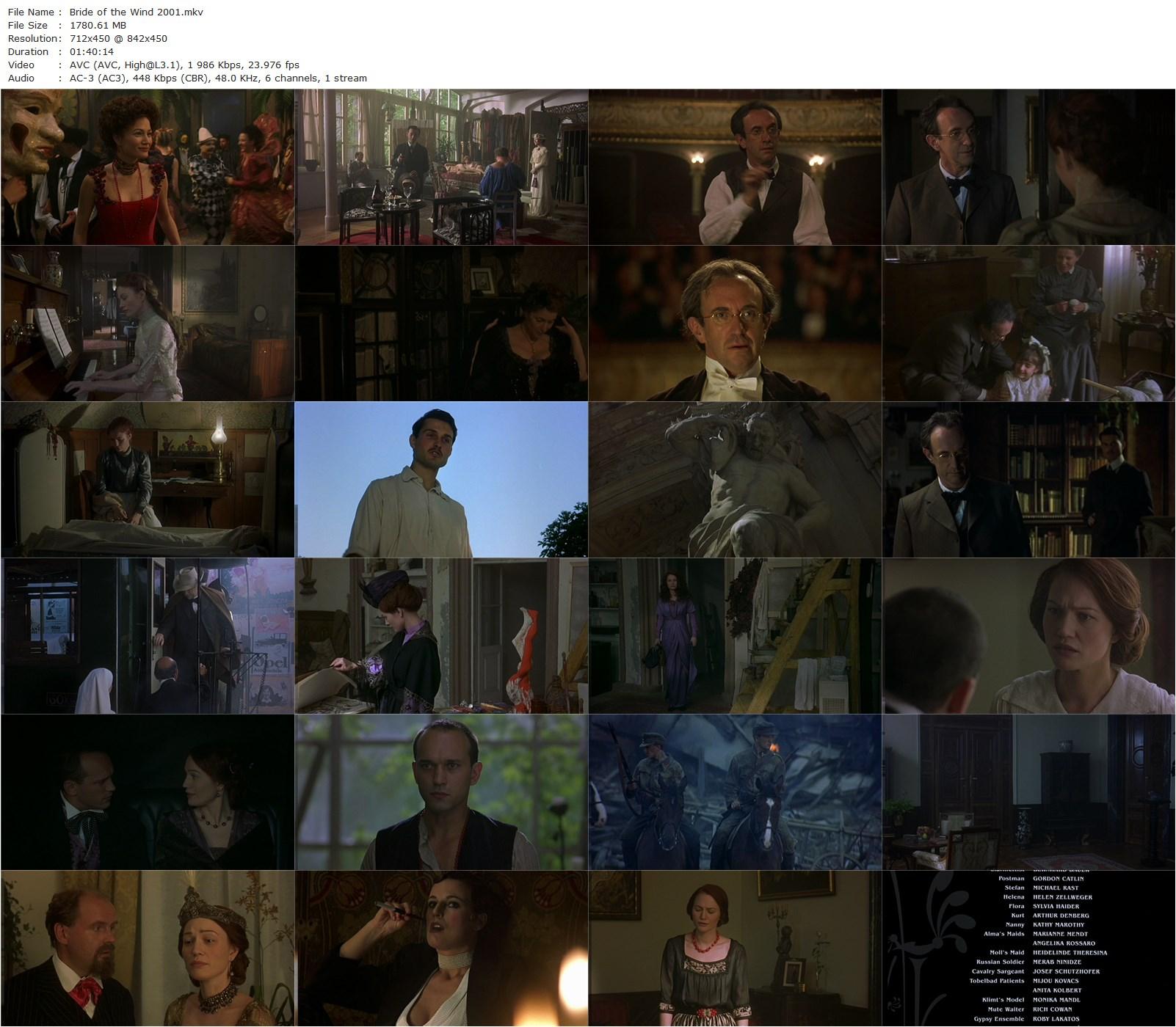 Bride of the Wind (2001) Bruce Beresford, Sarah Wynter, Vincent Perez, Jonathan Pryce-poster