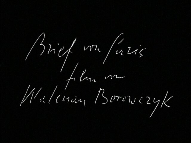 Walerian Borowczyk – Brief von Paris (1975)