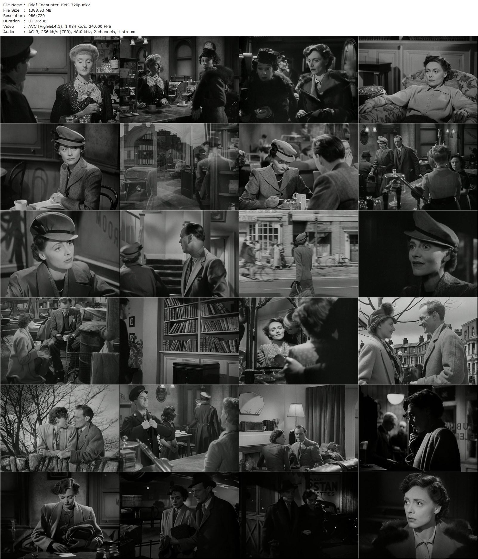 Brief Encounter (1945) David Lean, Celia Johnson, Trevor Howard, Stanley Holloway-poster