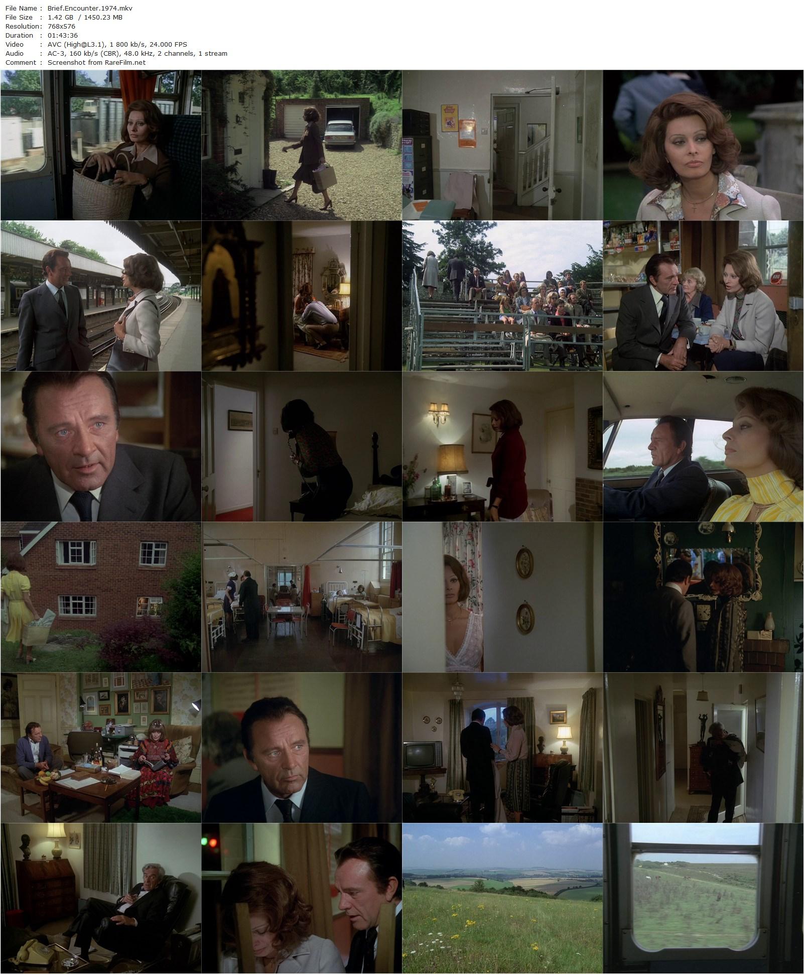 Brief Encounter (1974) Alan Bridges, Richard Burton, Sophia Loren, Jack Hedley-poster