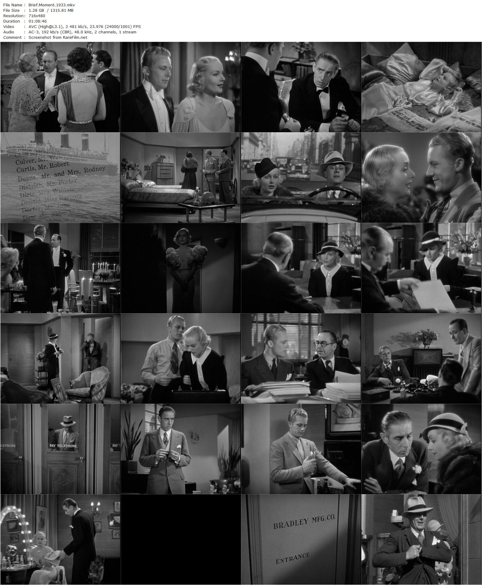 Brief Moment (1933) David Burton-poster