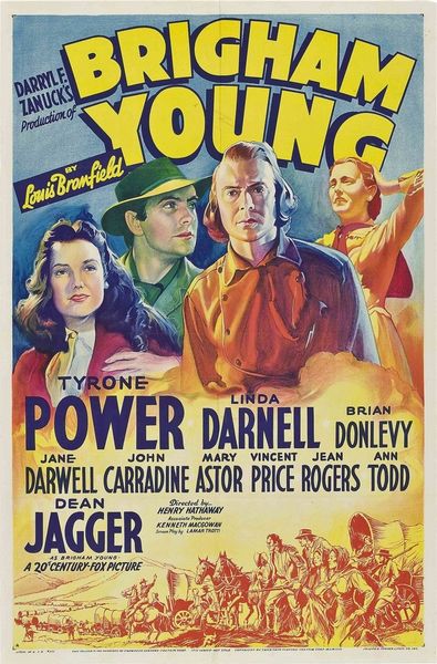 Brigham Young (1940) Henry Hathaway, Tyrone Power, Linda Darnell, Dean Jagger, Adventure, Biography, History
