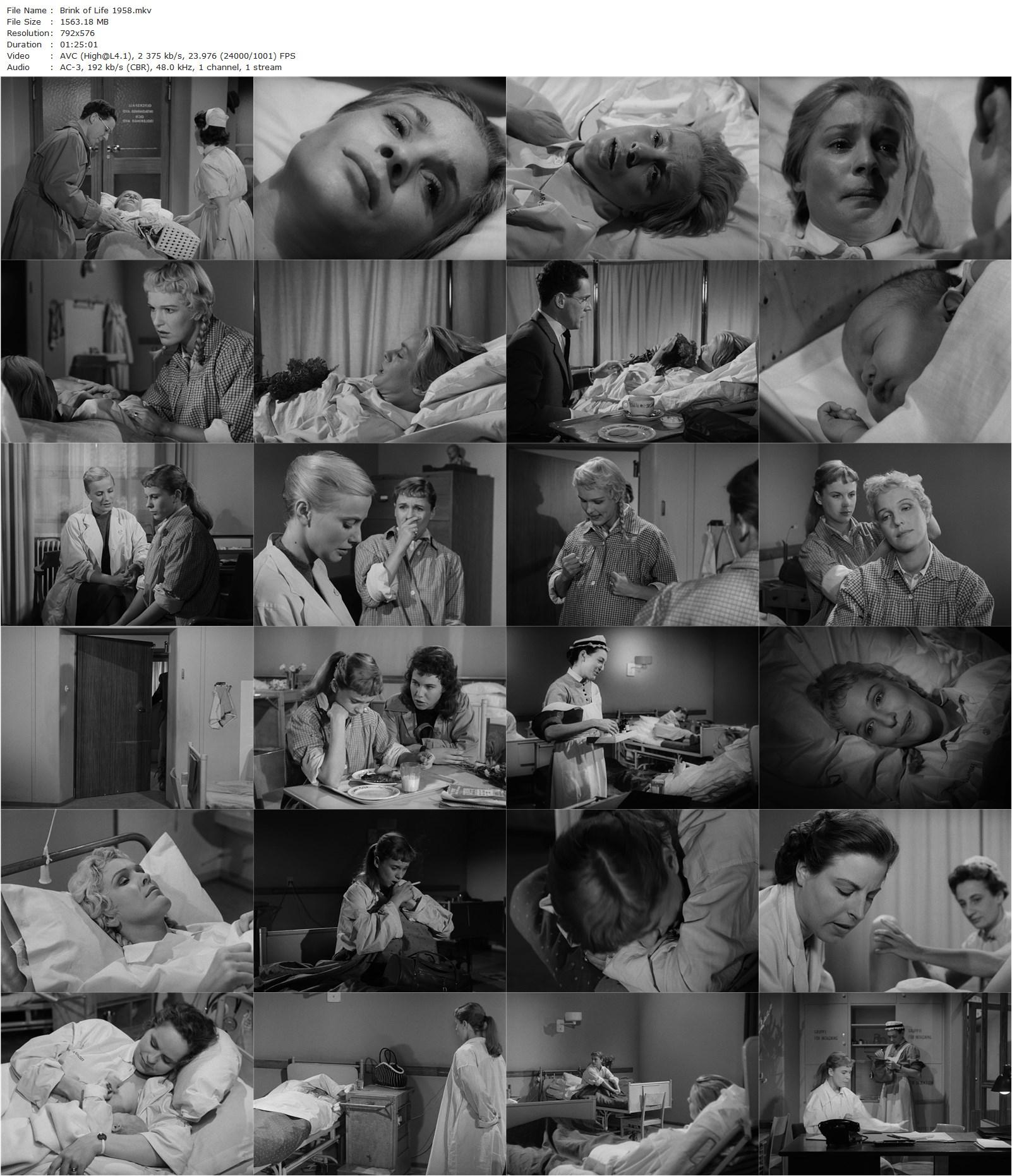 Brink of Life (1958) Ingmar Bergman-poster