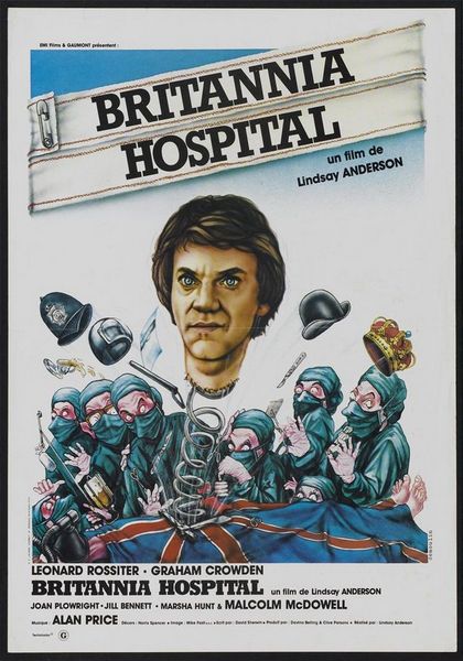Britannia Hospital (1982) Lindsay Anderson, Leonard Rossiter, Malcolm McDowell, Brian Pettifer, Comedy, Sci-Fi