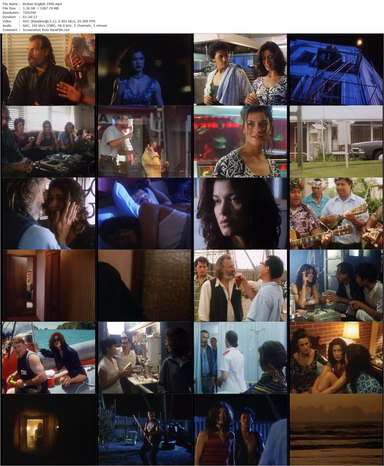 Broken English (1996) Gregor Nicholas, Aleksandra Vujcic, Julian Arahanga, Rade Serbedzija-poster