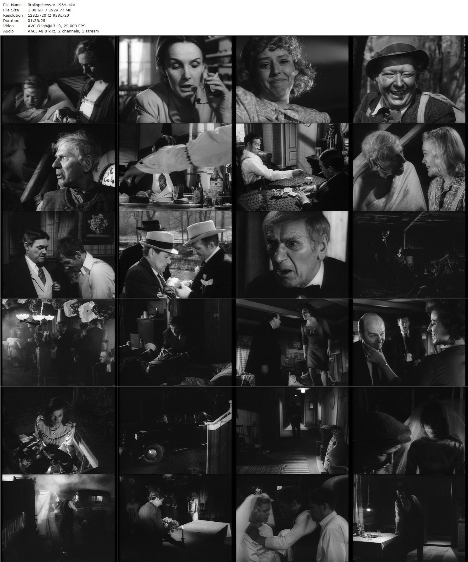 Swedish Wedding Night / Bröllopsbesvär (1964) Åke Falck, Jarl Kulle, Christina Schollin, Edvin Adolphson-poster