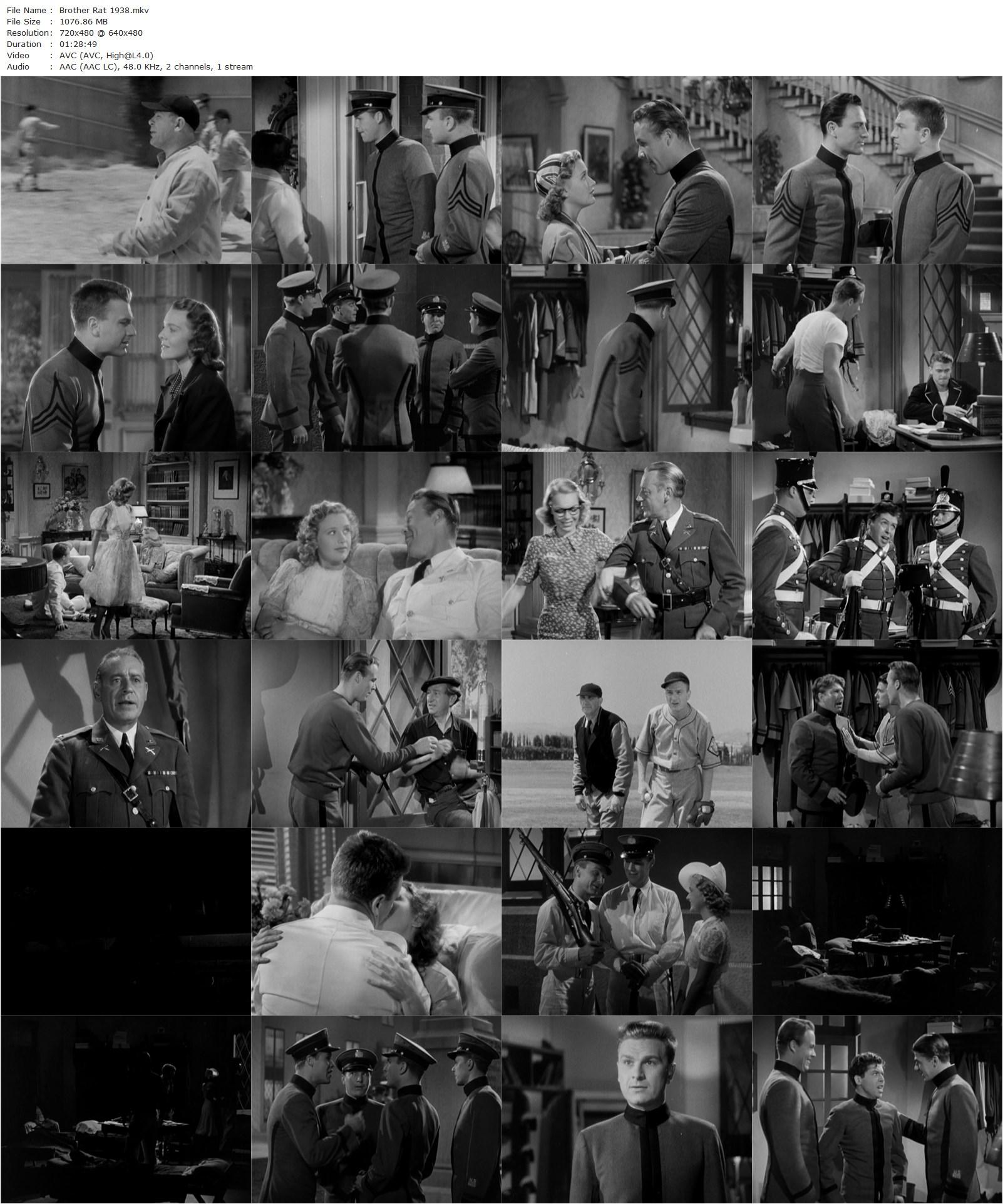 Brother Rat (1938) William Keighley, Priscilla Lane, Wayne Morris, Johnnie Davis-poster