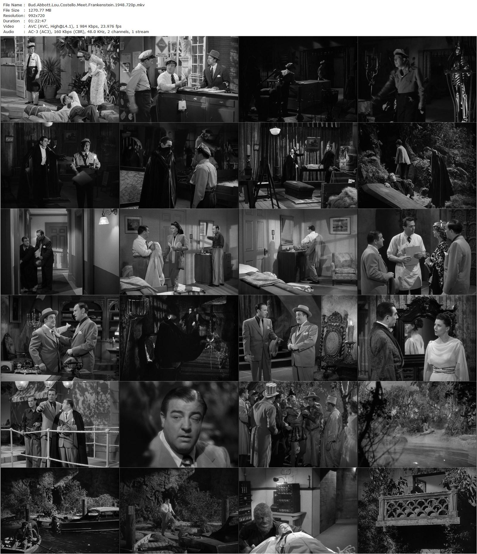 Bud Abbott Lou Costello Meet Frankenstein (1948) Charles Barton, Bud Abbott, Lou Costello, Lon Chaney Jr.-poster