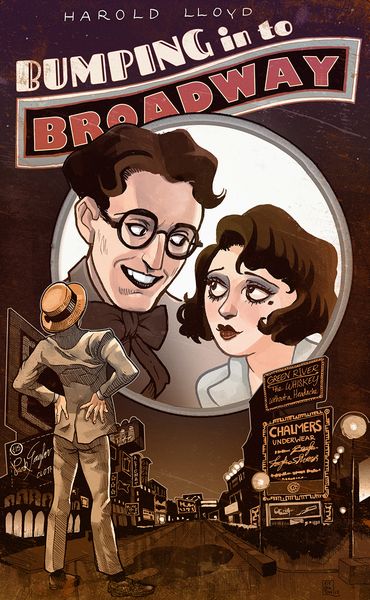 Bumping Into Broadway (1919) Hal Roach, Harold Lloyd, Bebe Daniels, ‘Snub’ Pollard, Comedy, Short