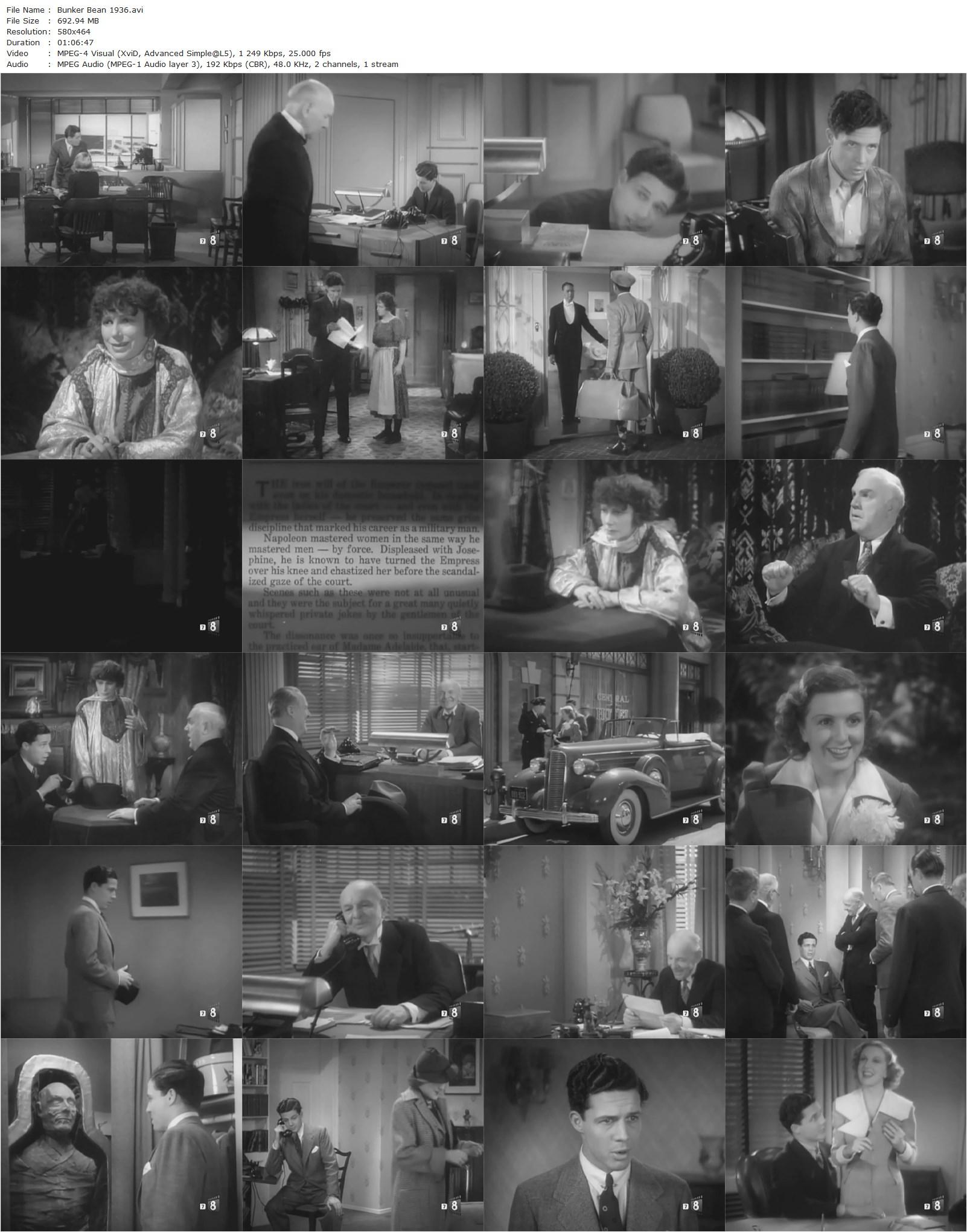 Bunker Bean (1936) William Hamilton-poster