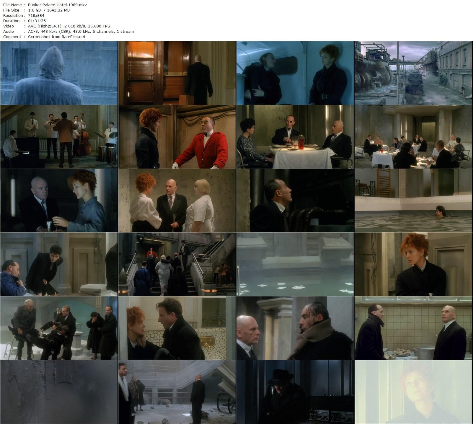 Bunker Palace Hôtel (1989) Enki Bilal, Jean-Louis Trintignant, Carole Bouquet, Maria Schneider-poster