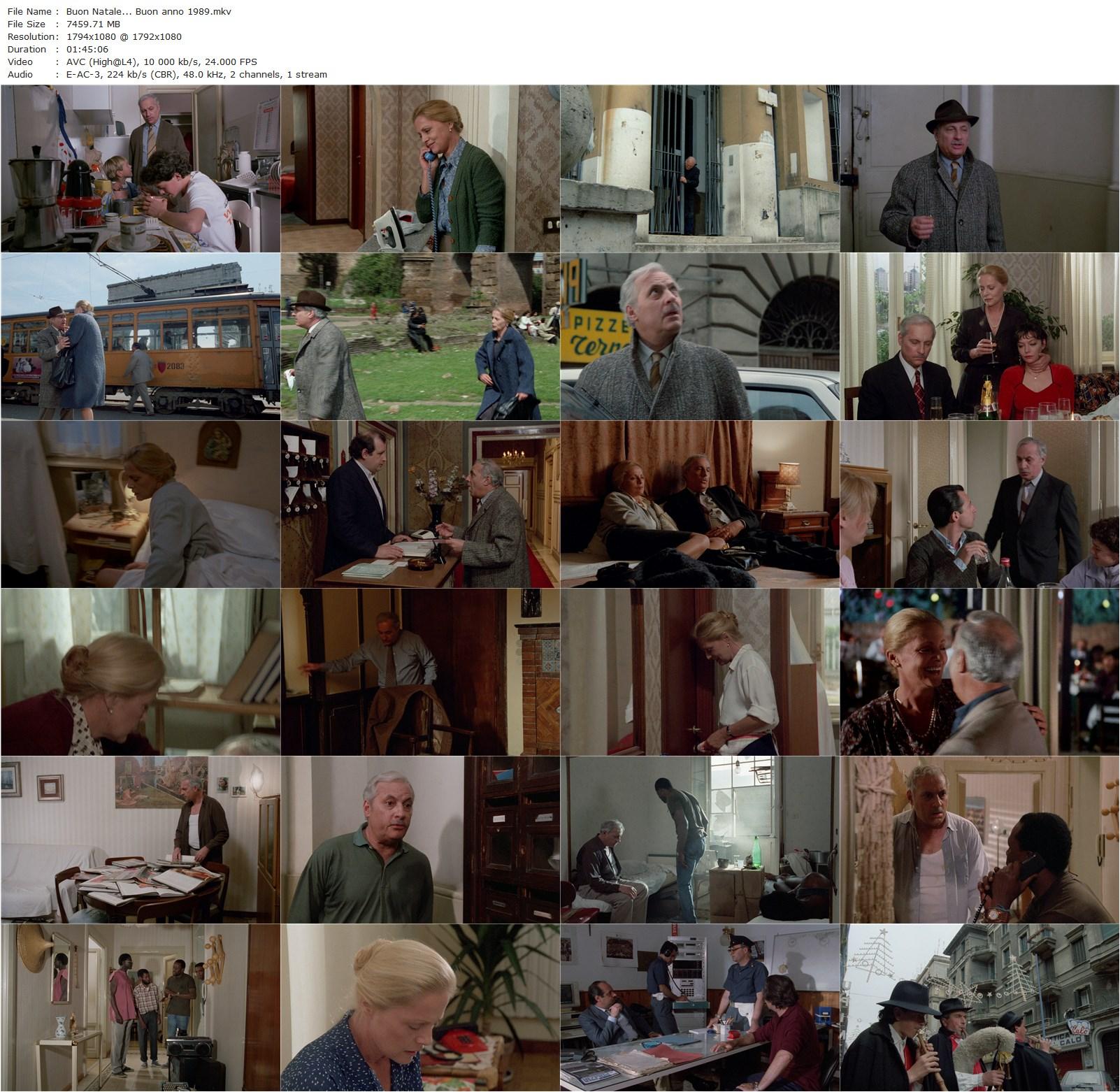 Merry Christmas… Happy New Year AKA Buon Natale… Buon anno (1989) Luigi Comencini, Virna Lisi, Michel Serrault, Mattia Sbragia-poster