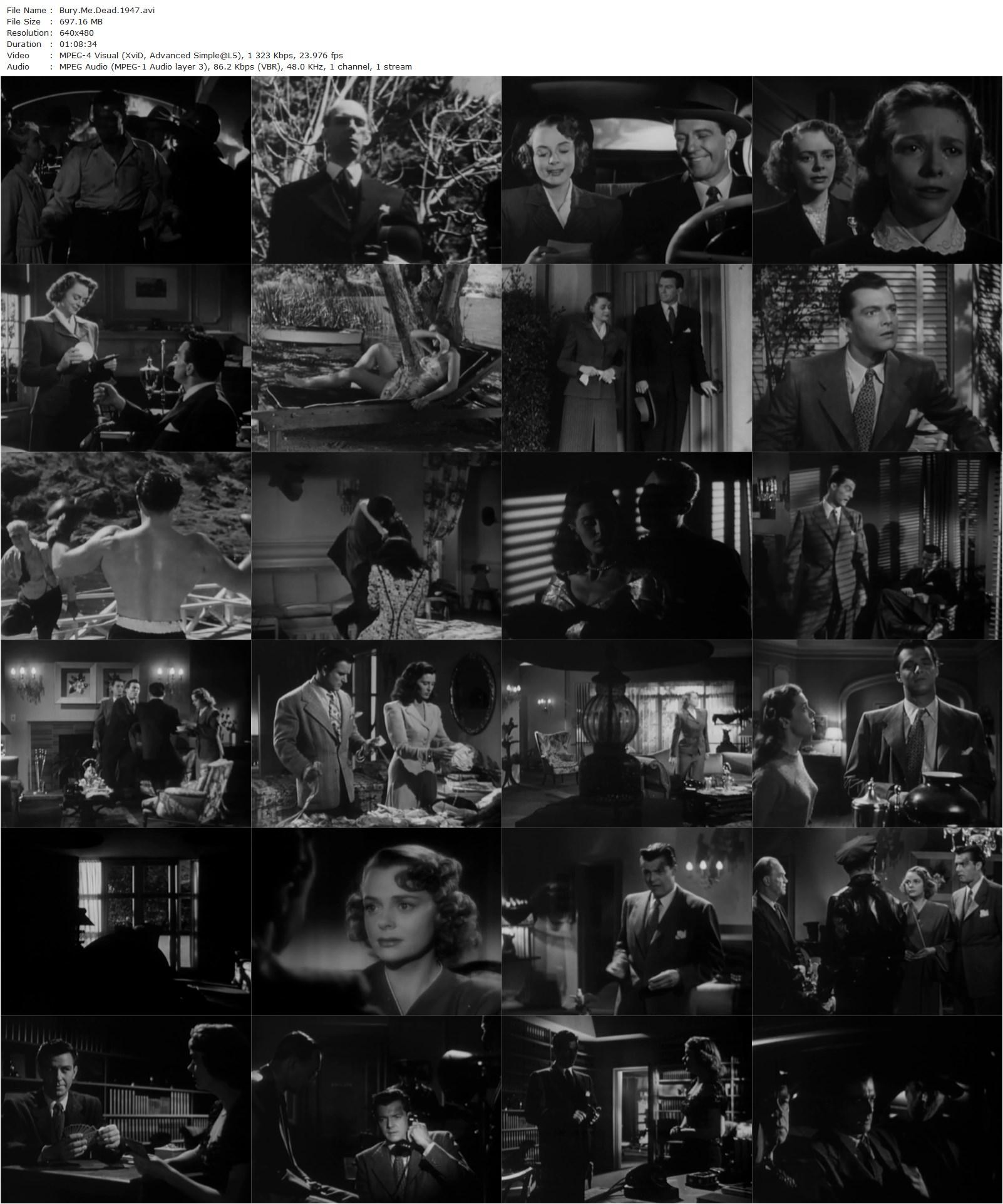 Bury Me Dead (1947) Bernard Vorhaus, Cathy O’Donnell, June Lockhart, Hugh Beaumont-poster