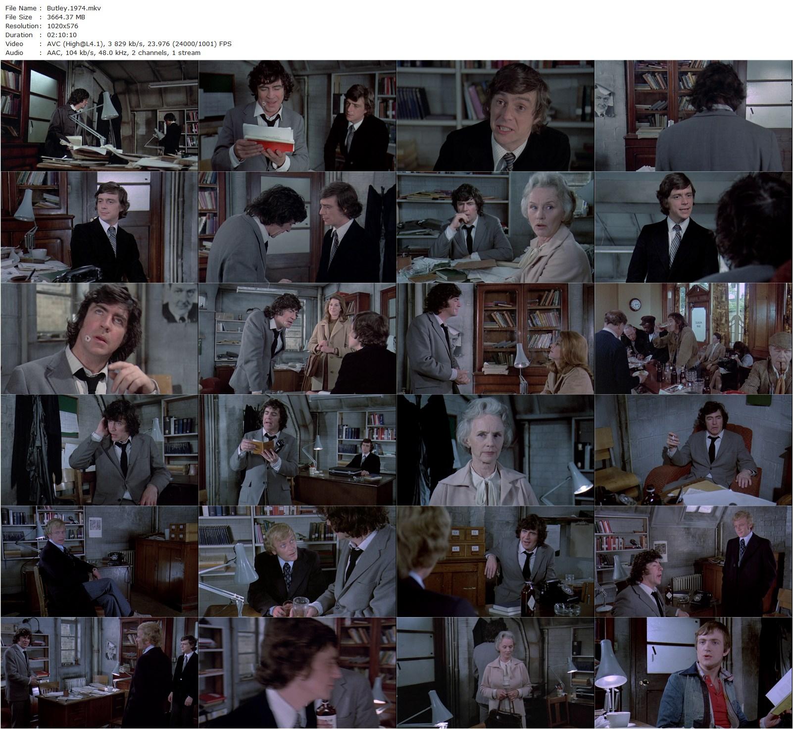 Butley (1974) Harold Pinter, Alan Bates, Jessica Tandy, Richard O’Callaghan-poster